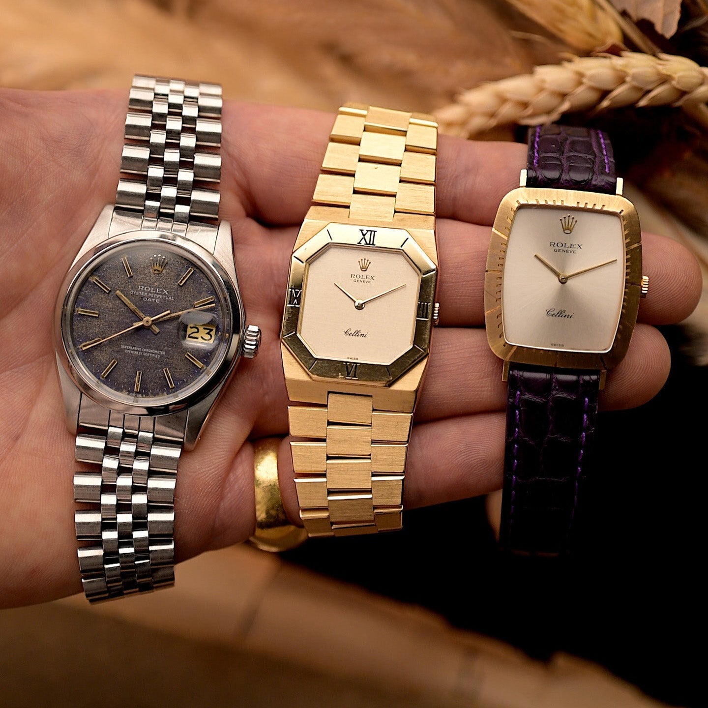 3 vintage Rolex watches