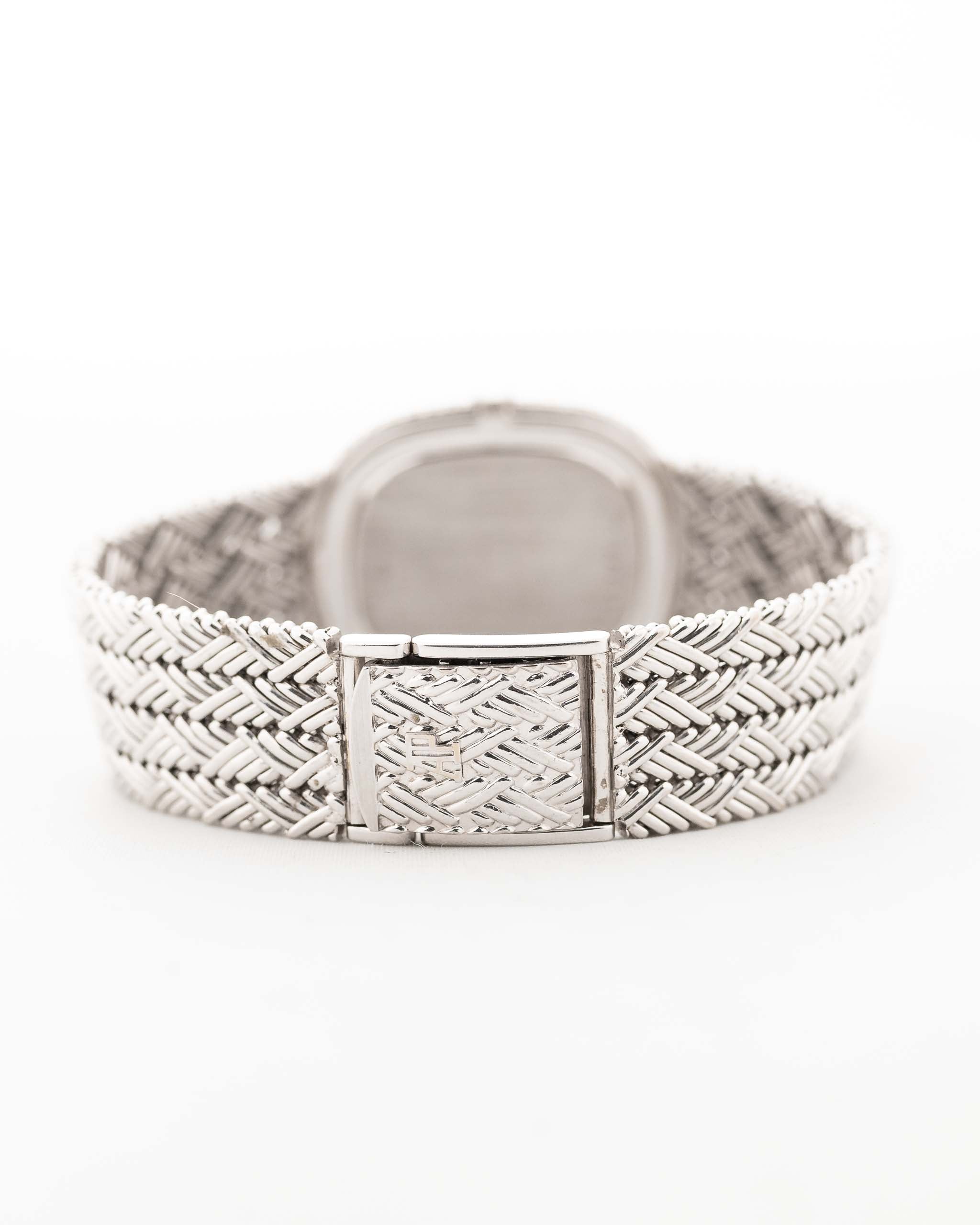 Audemars Piguet 18k Ellipse Diamond 1970s 18k white gold AP bracelet