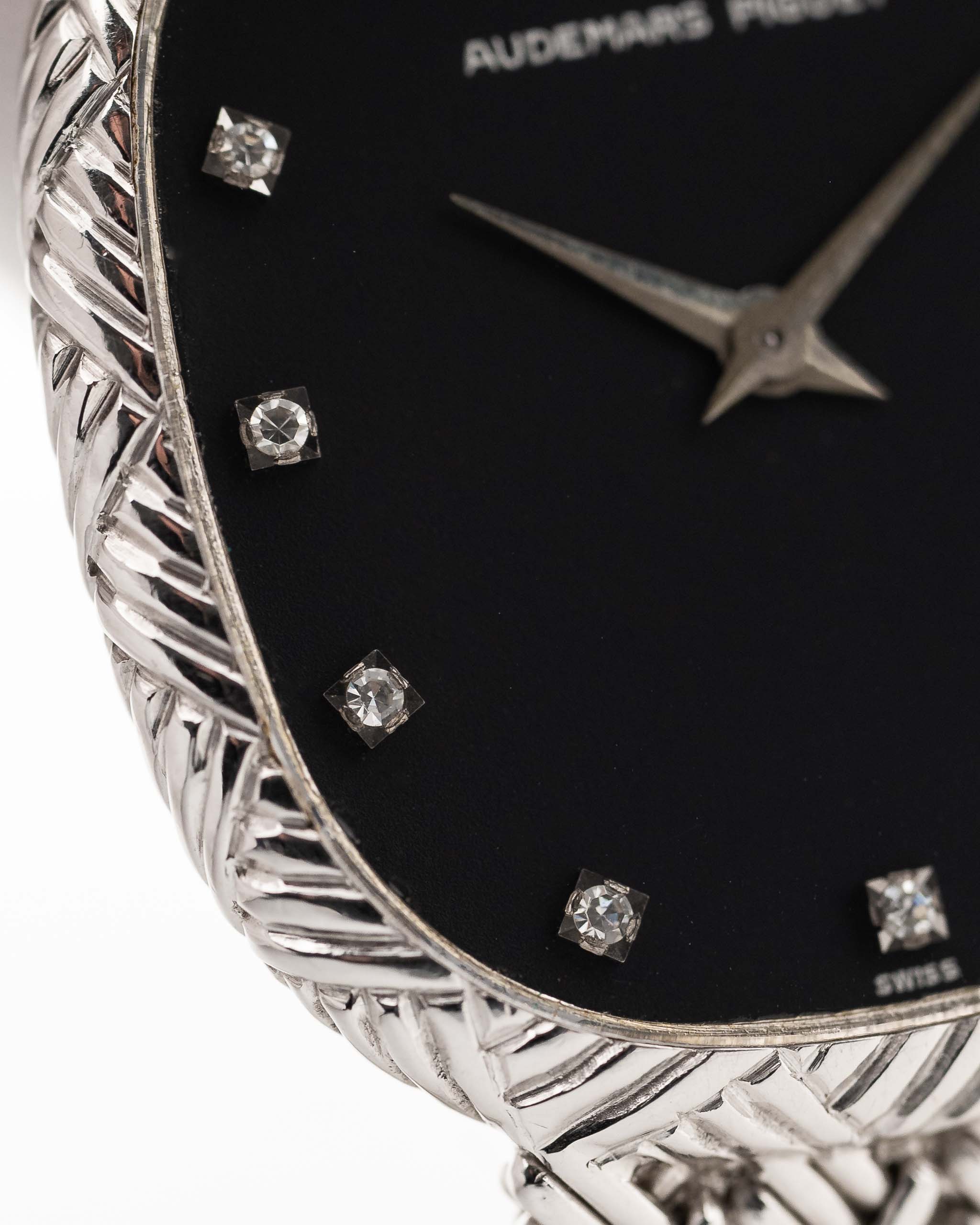 Audemars Piguet 18k Ellipse Diamond 1970s Diamonds