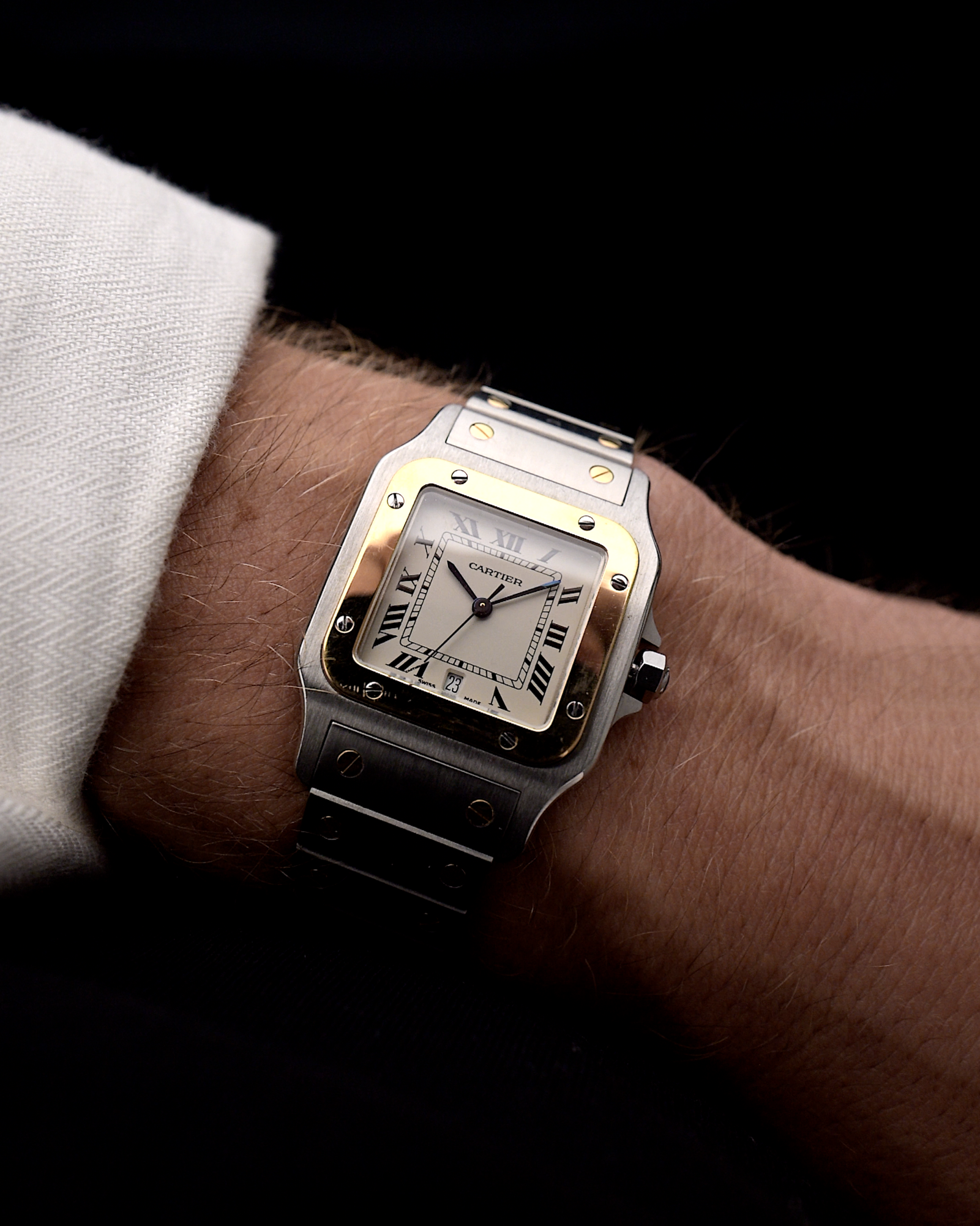 Cartier Santos Galbée Two Tone 1996 – GOLDAMMER - Main Image