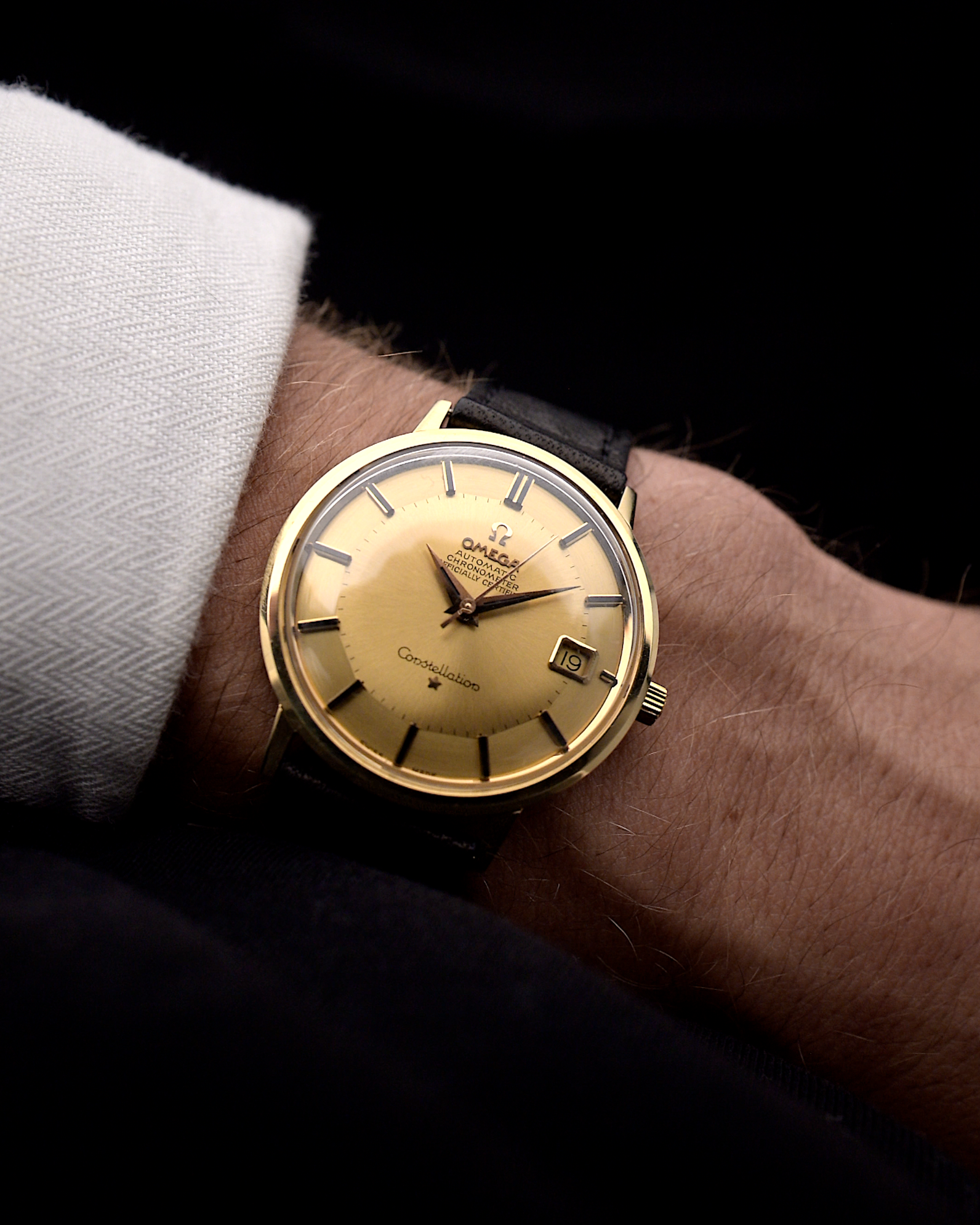 Omega Constellation 18k Date Onyx 1963 – GOLDAMMER