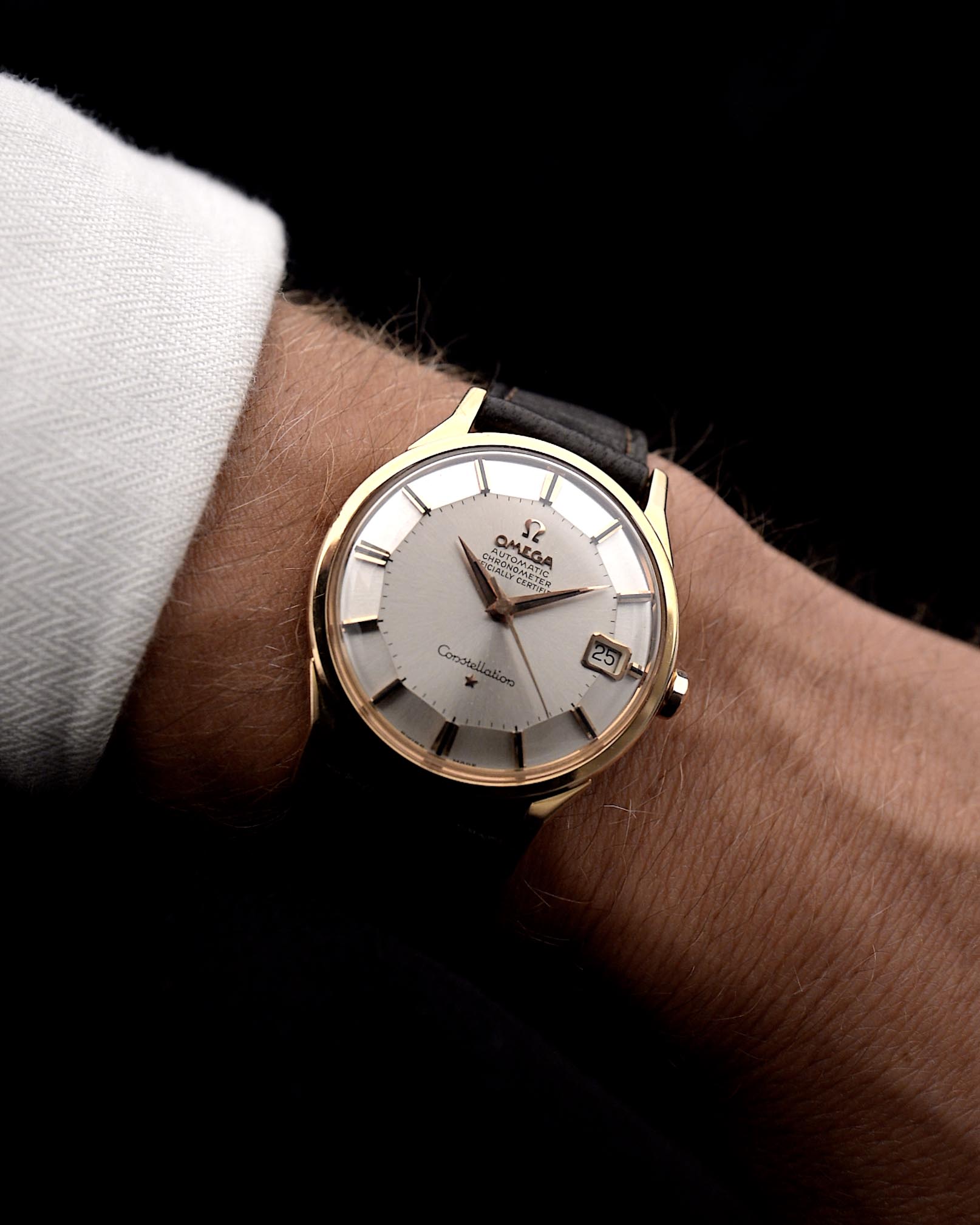 Omega Constellation 18k Rose Pie Pan 1964 – GOLDAMMER