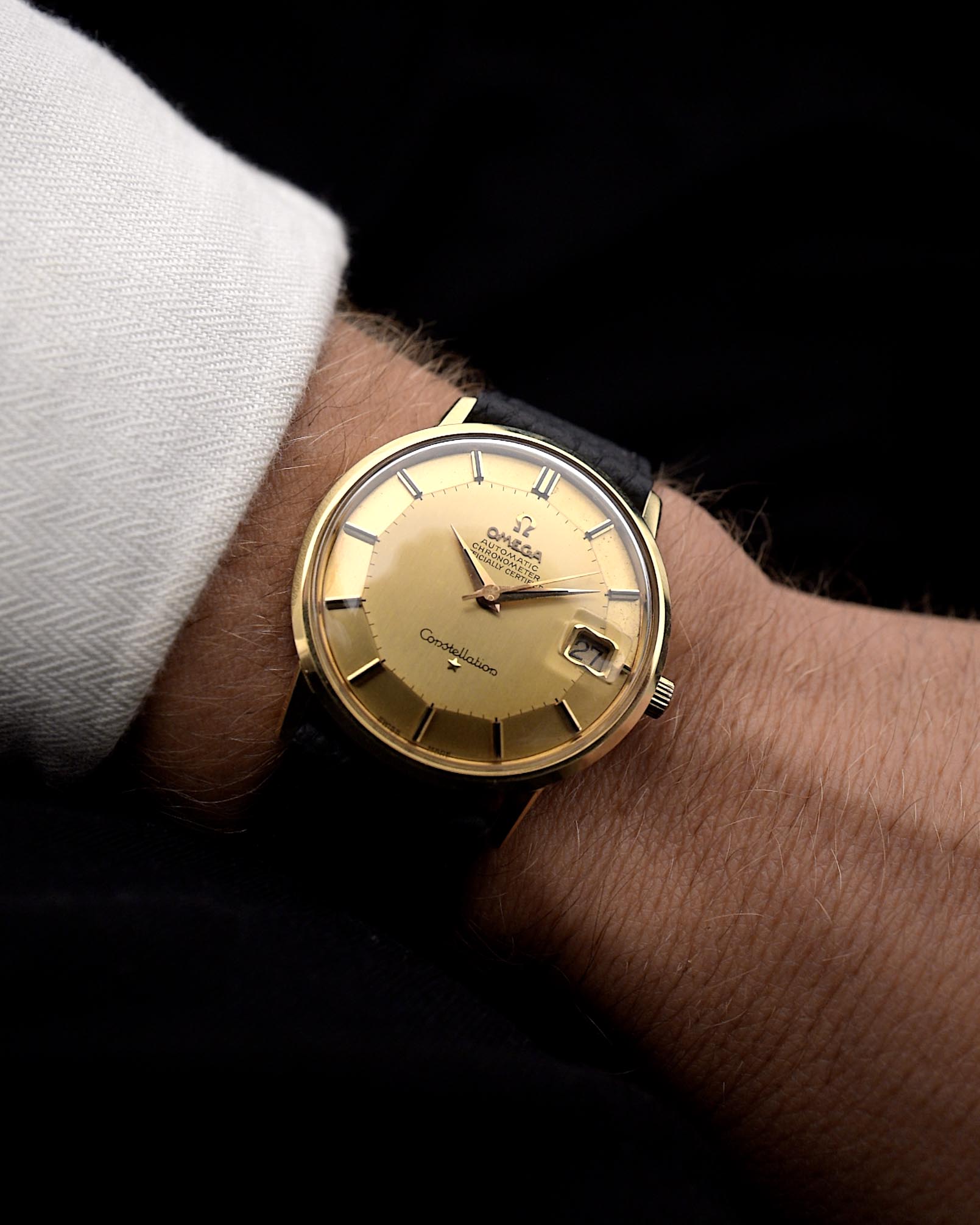 Omega Constellation Date 18k Pie Pan 1967 – GOLDAMMER