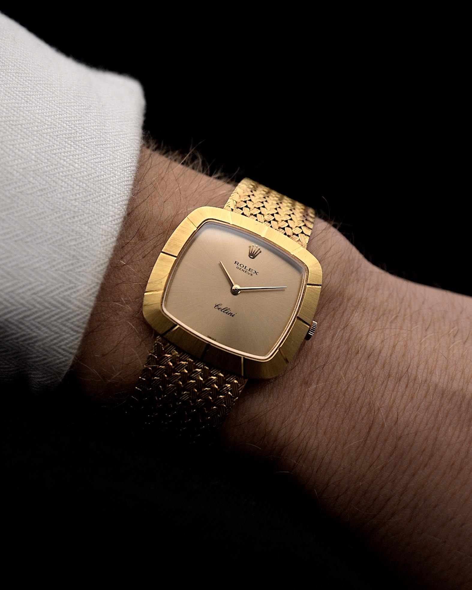 Rolex Cellini 18k Square 1970s – GOLDAMMER - Main Image