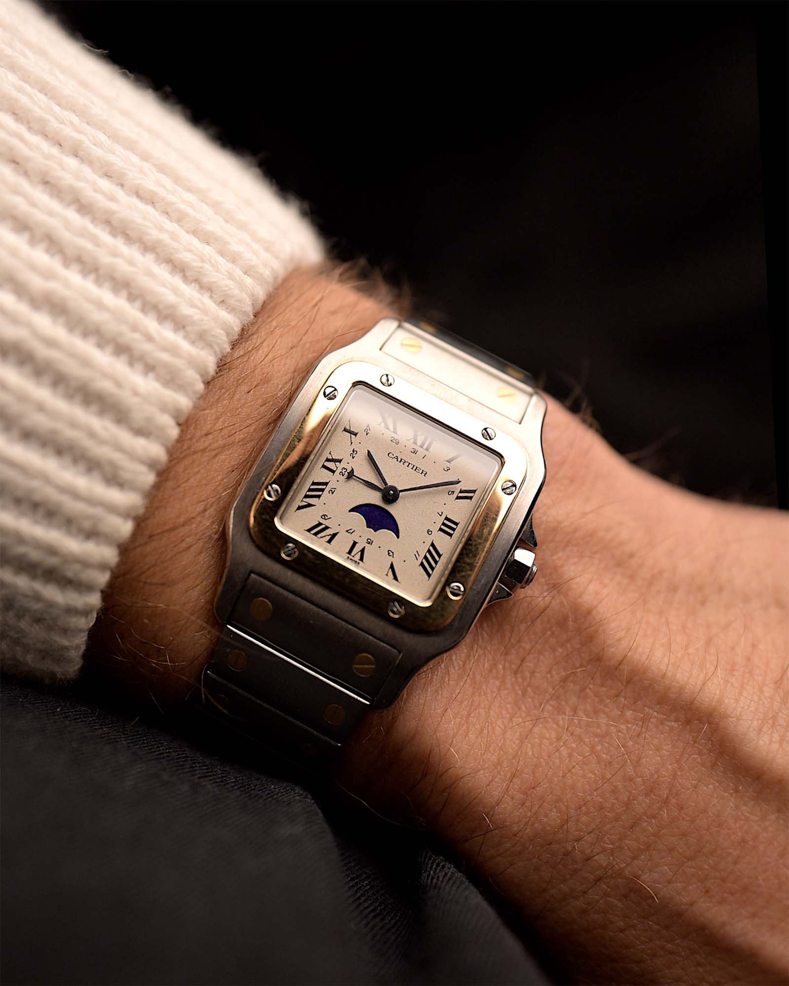 Watch Band Cartier Santos Galbee Leather Strap Cartier Santos