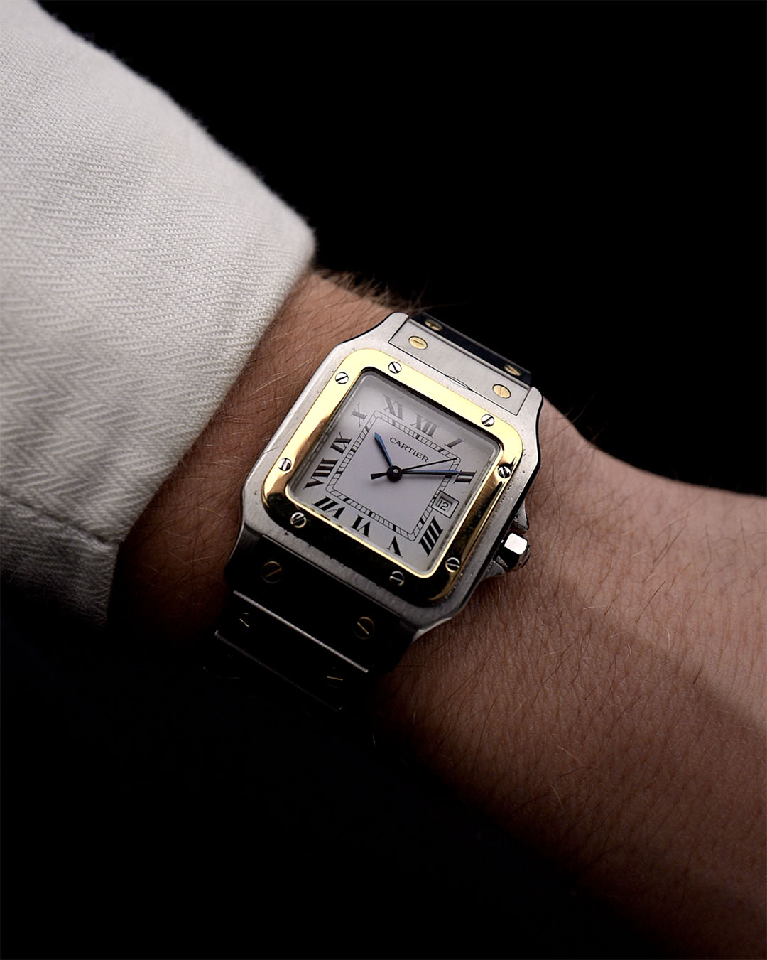 Pre owned Cartier Santos Carrée 2961 Two Tone 1980s