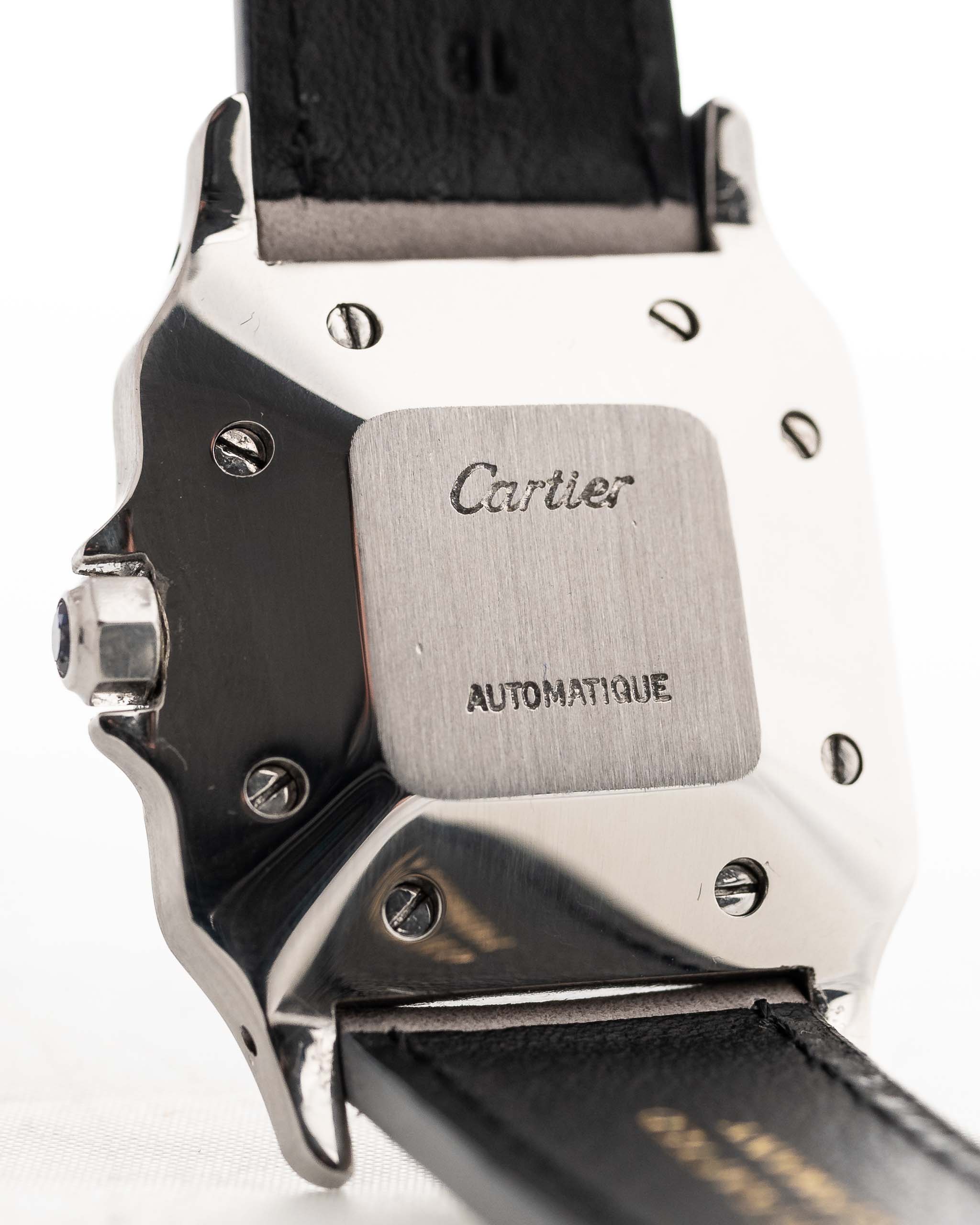 Vintage Cartier Santos Carrée 2960 Ghost 1990s case back Automatique