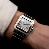 Vintage Cartier Santos Watch Carrée 2961 Two Tone 1980s stainless steel 18k gold