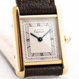 Cartier Tank Vermeil Roman 1990s