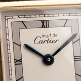 Cartier Tank Vermeil Roman 1990s