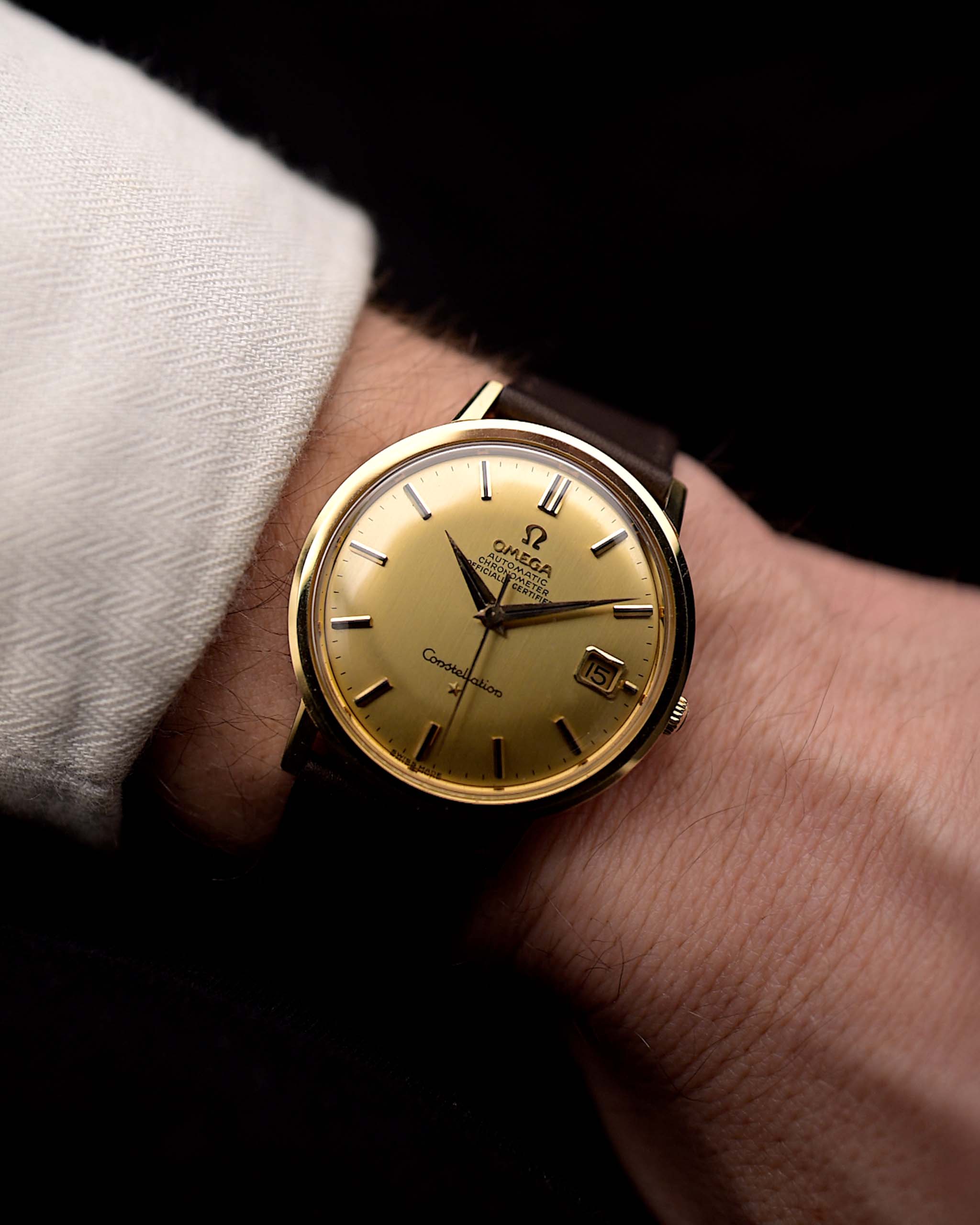 Vintage Omega Constellation 168004 Date Onyx 1966