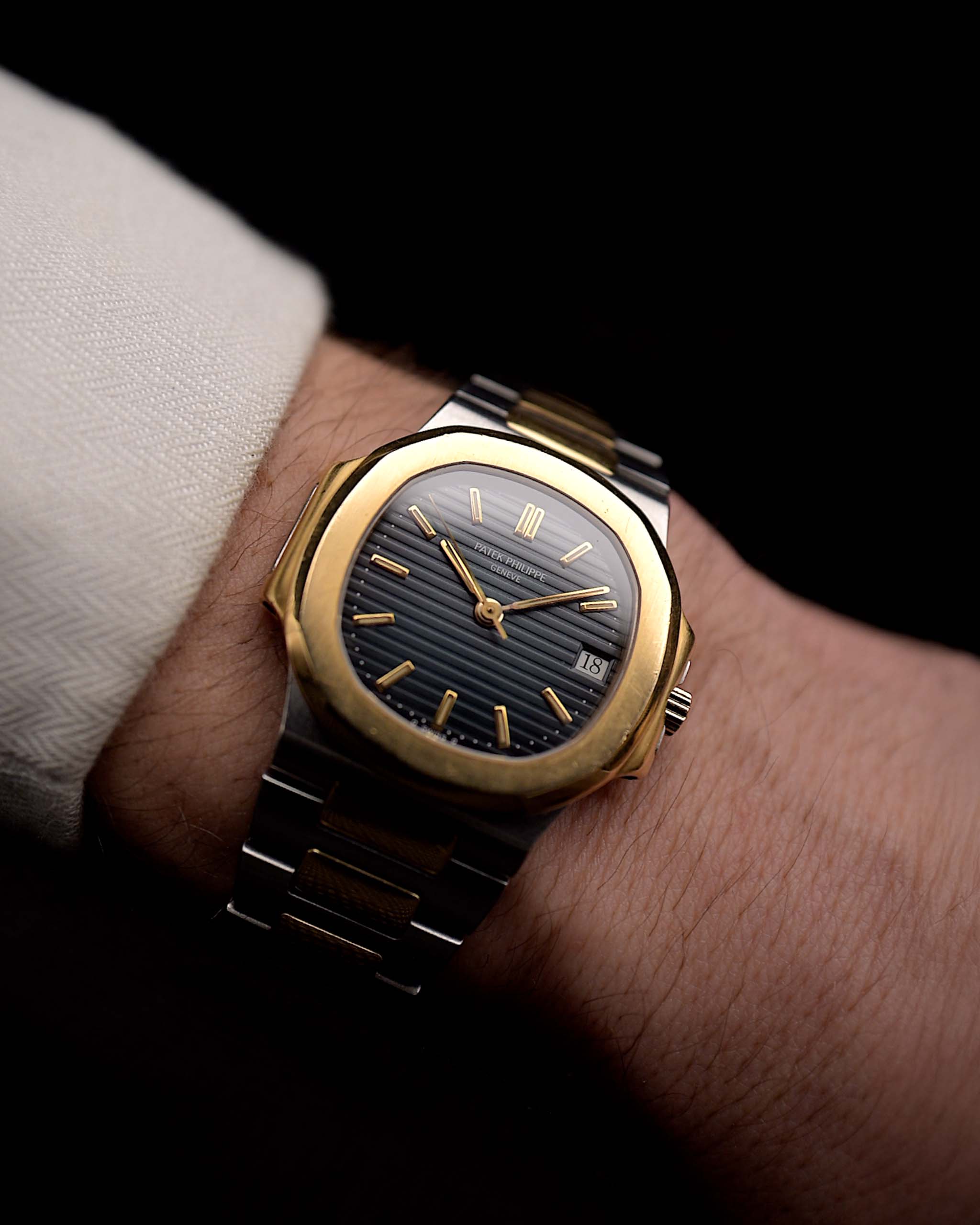 Preowned Patek Philippe Nautilus 3800/1 Two Tone 1990