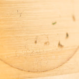 Closeup Photo of a Rolex Cellini 4350 Octagon 18k Silver Dial from 1981 on a wrist. 27mm in 18k Yellow Gold with Manual Wind Movement, Flawless Horizontal Brushed Dial and President Bracelet.