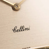 Closeup Photo of a Rolex Cellini 4350 Octagon 18k Silver Dial from 1981 on a wrist. 27mm in 18k Yellow Gold with Manual Wind Movement, Flawless Horizontal Brushed Dial and President Bracelet.