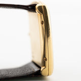 Piaget 18k Square Black Dial 1980s