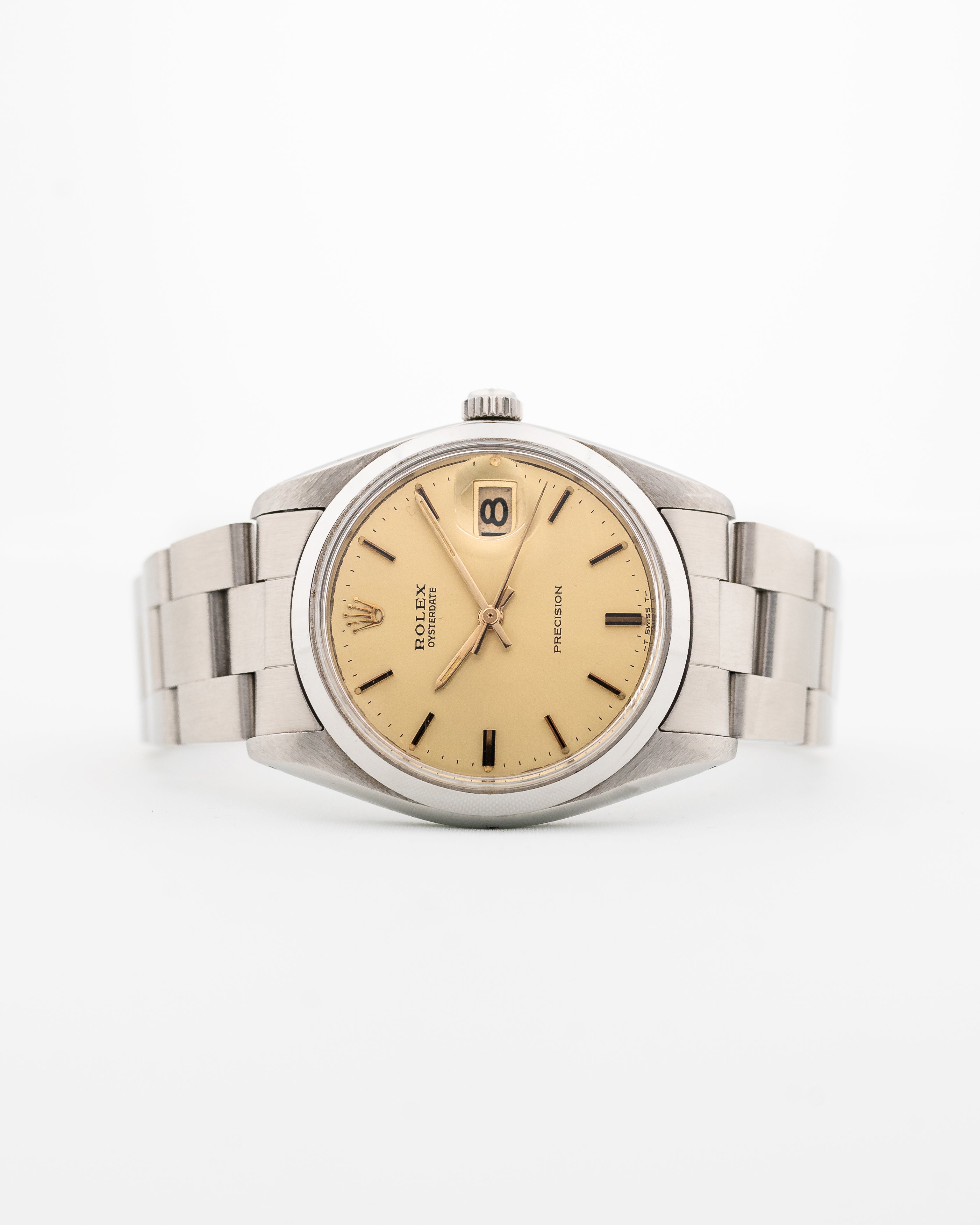 Rolex oysterdate precision gold clearance