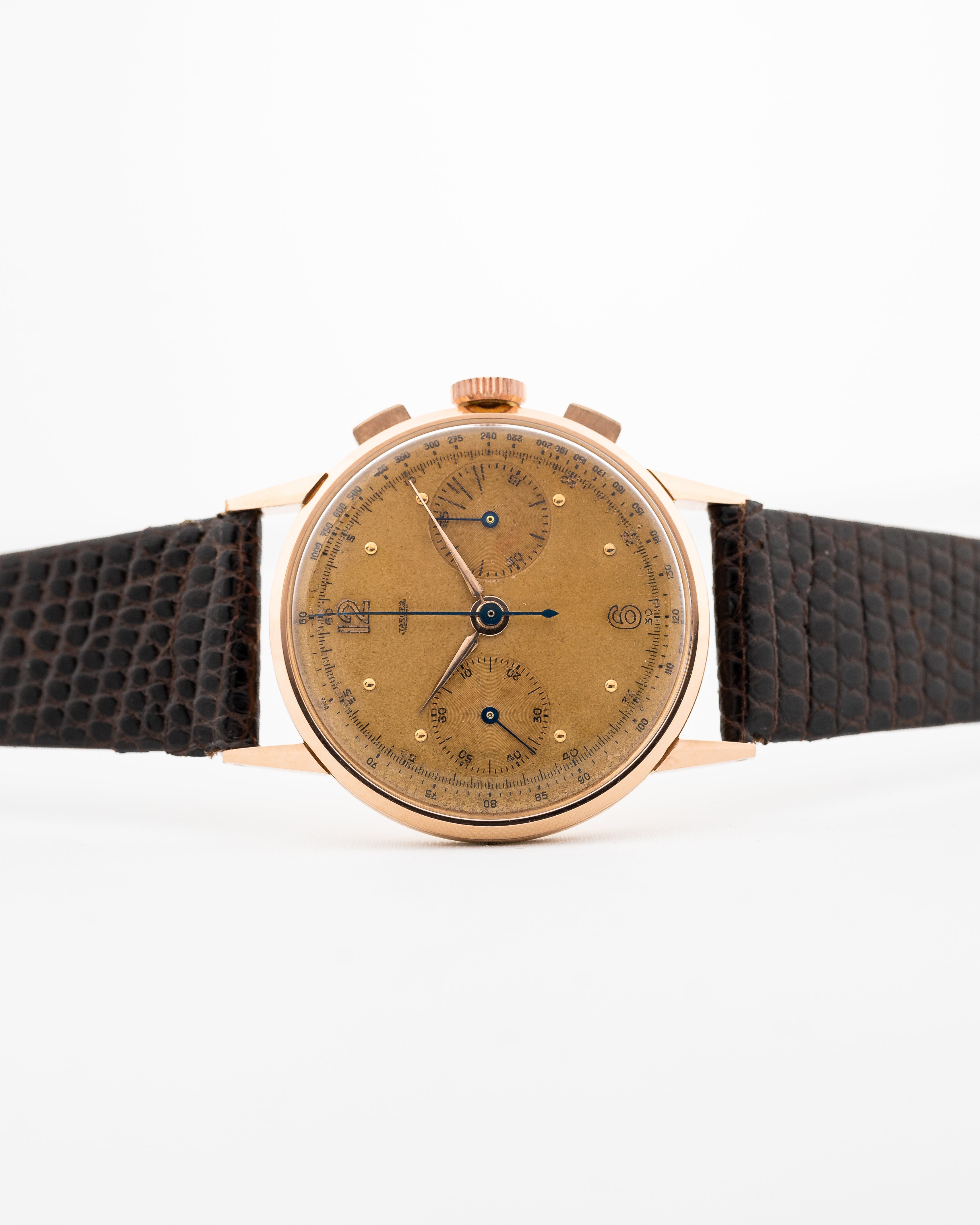 Jaeger Chronograph 18k Rose Jumbo 1940s – GOLDAMMER