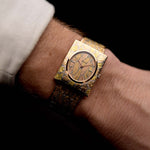 Foto von Piaget 18k Rectangular Trinity 1970s am Handgelenk - Ref.- 916 A3 - GOLDAMMER