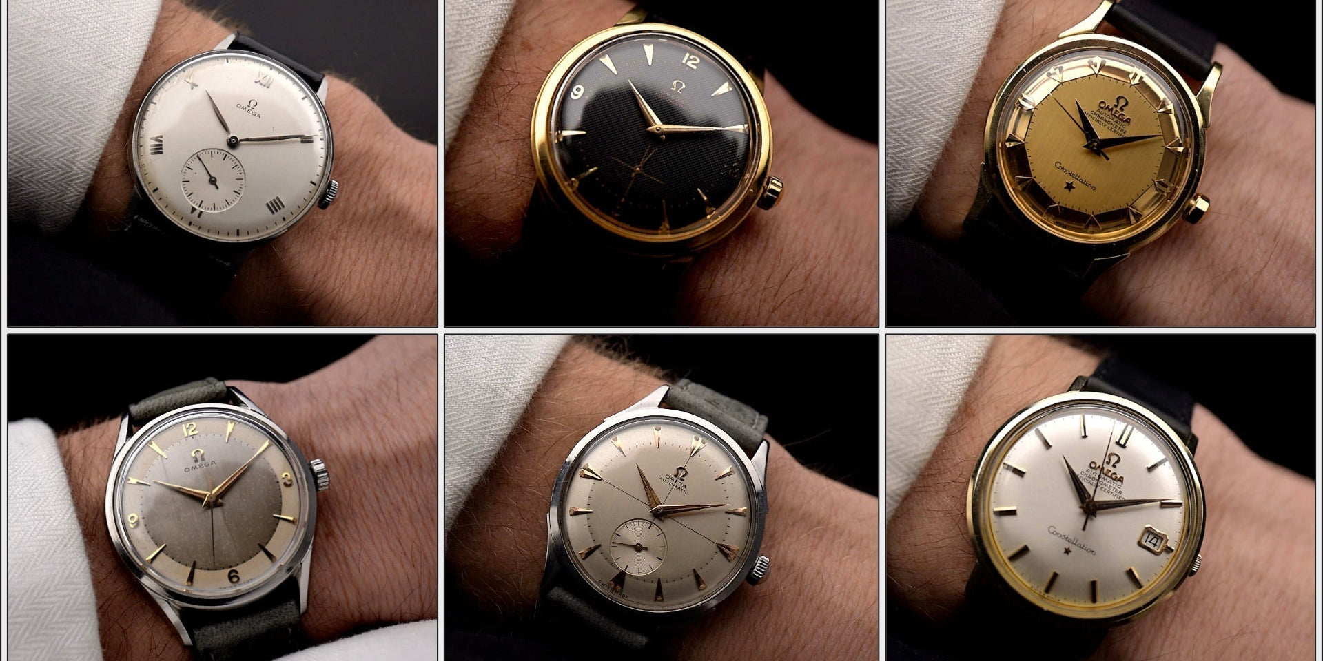 Varios ejemplos Omega con innovaciones dirigidas por Henri Gerber