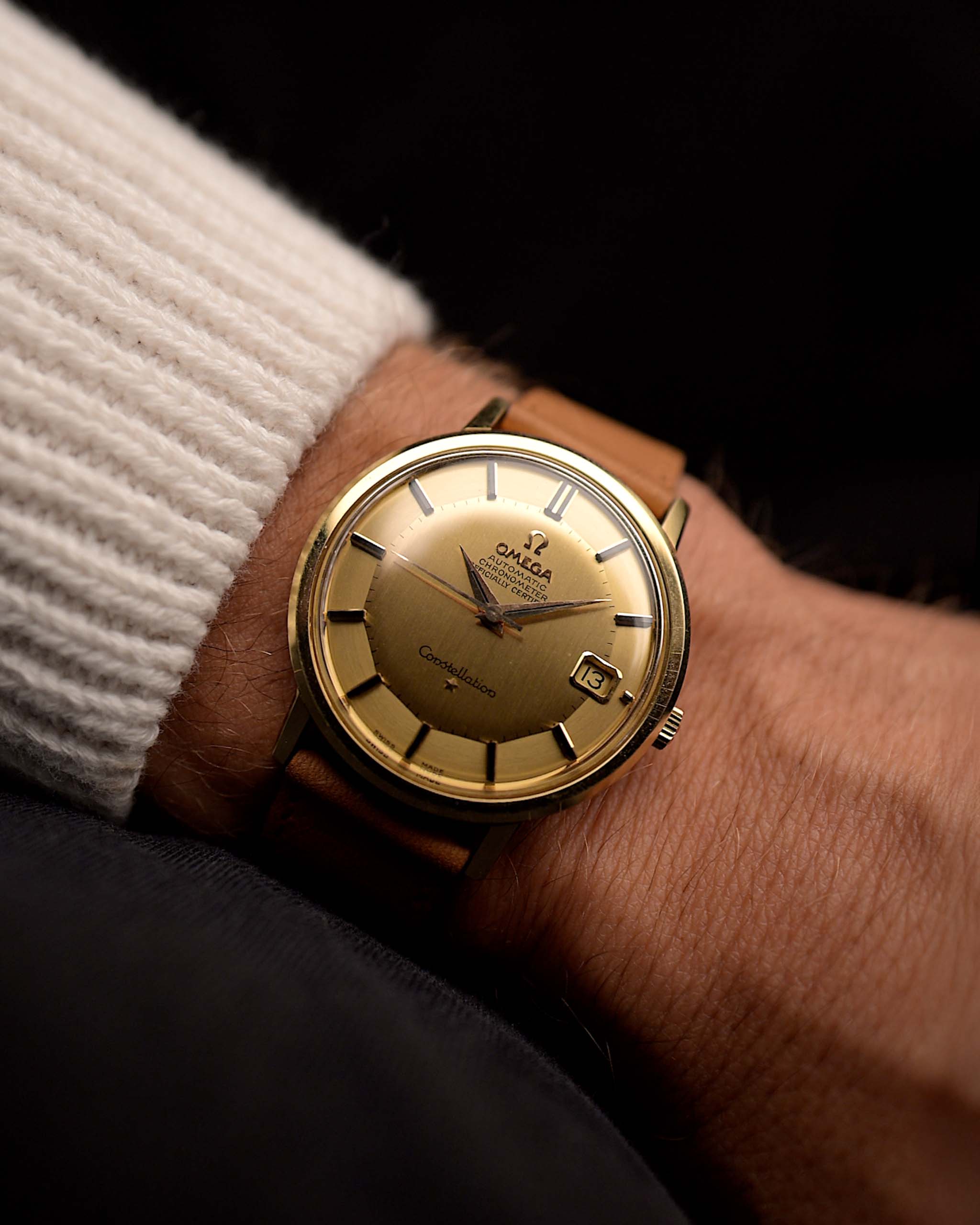 Omega Constellation 168004 Date Onyx 18k 1966 GOLDAMMER