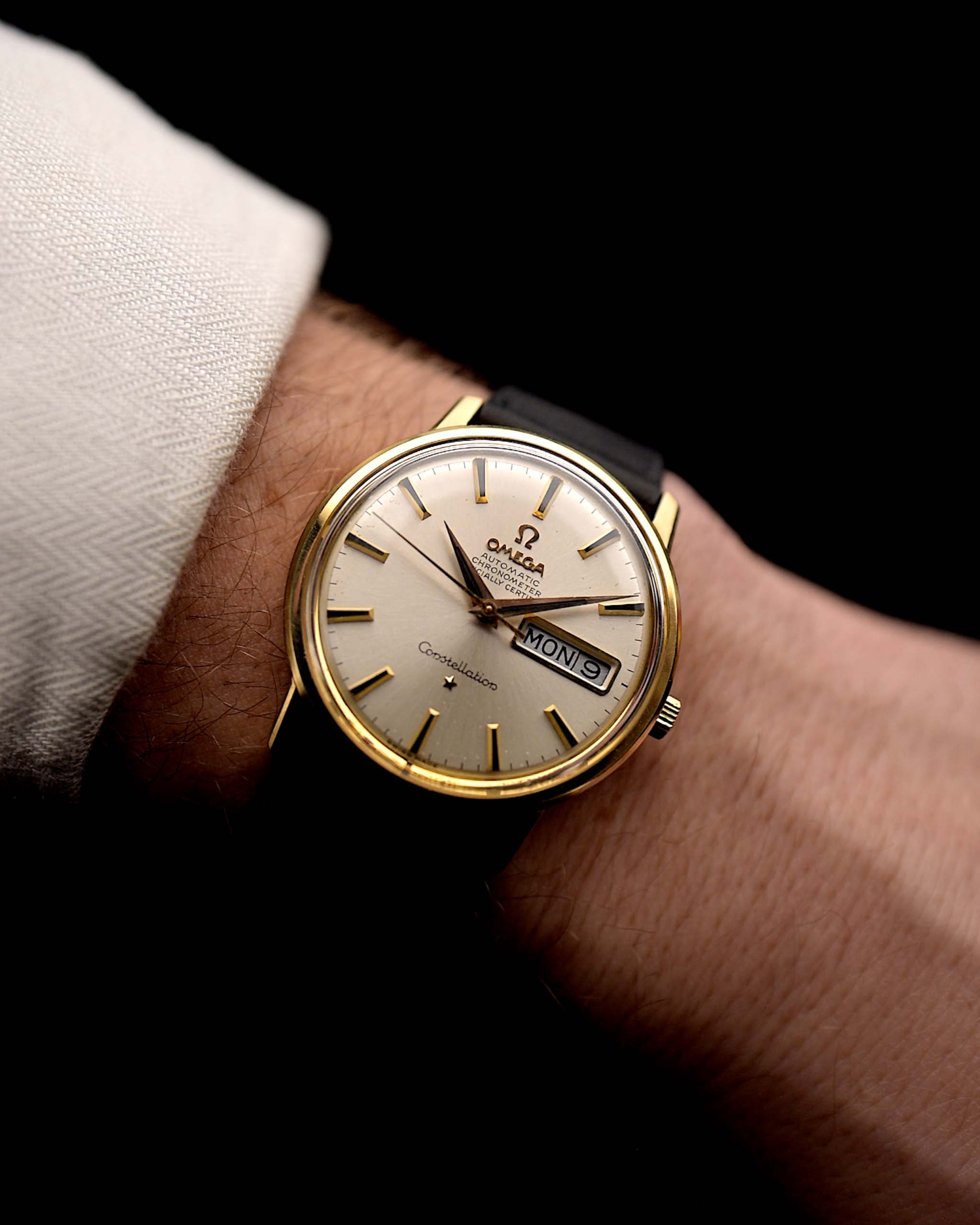 Omega Constellation 18k Day Date 1968 Ref 168016 GOLDAMMER Reloj