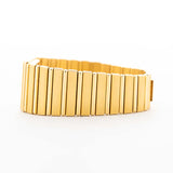 Reloj Piaget Piaget Polo 7131 C701 Cuadrado años 80 Pulsera integrada de oro amarillo de 18 quilates