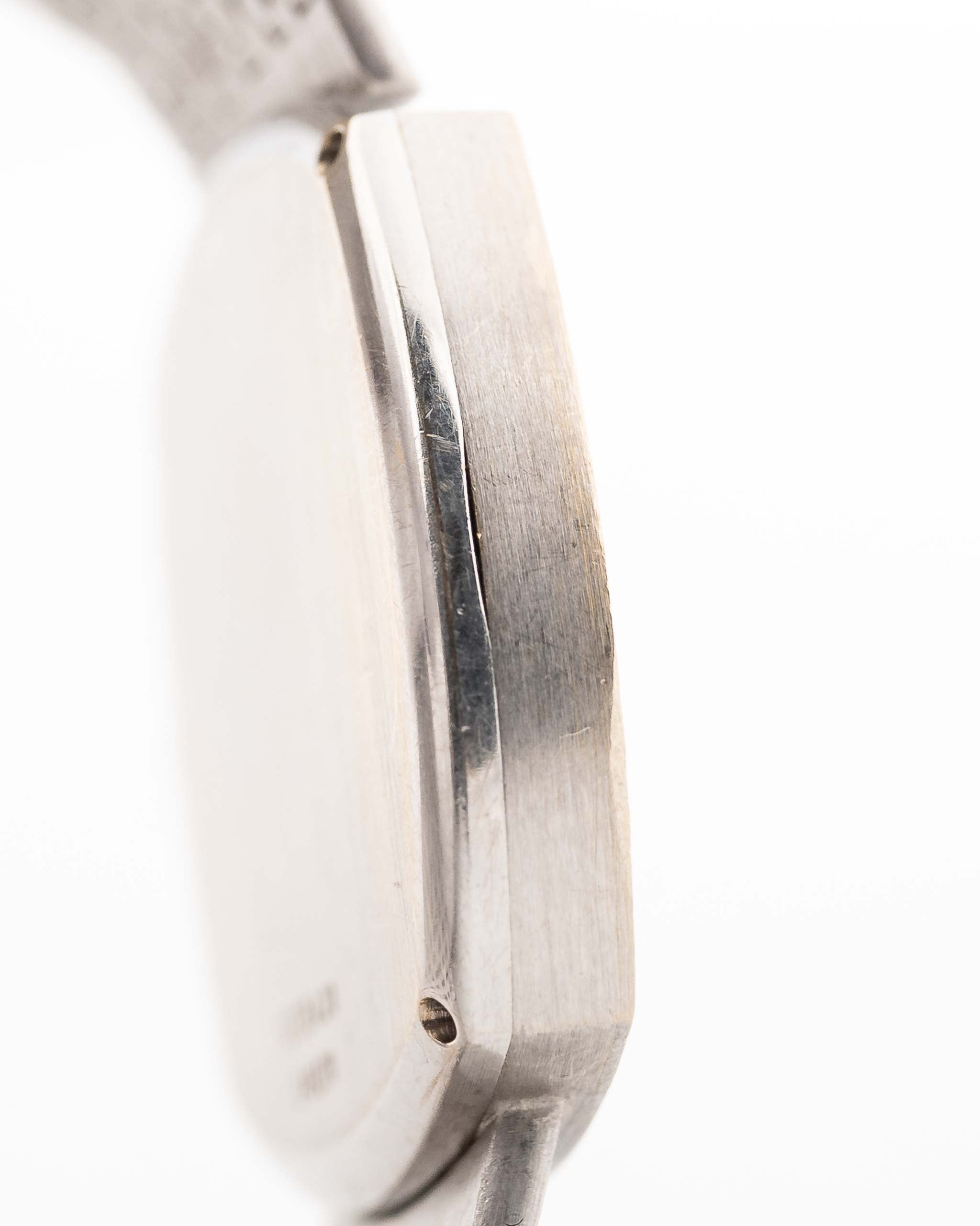 Vintage Piaget TV 12735 Lapislázuli Diamante 1970s 18k oro blanco caja lateral