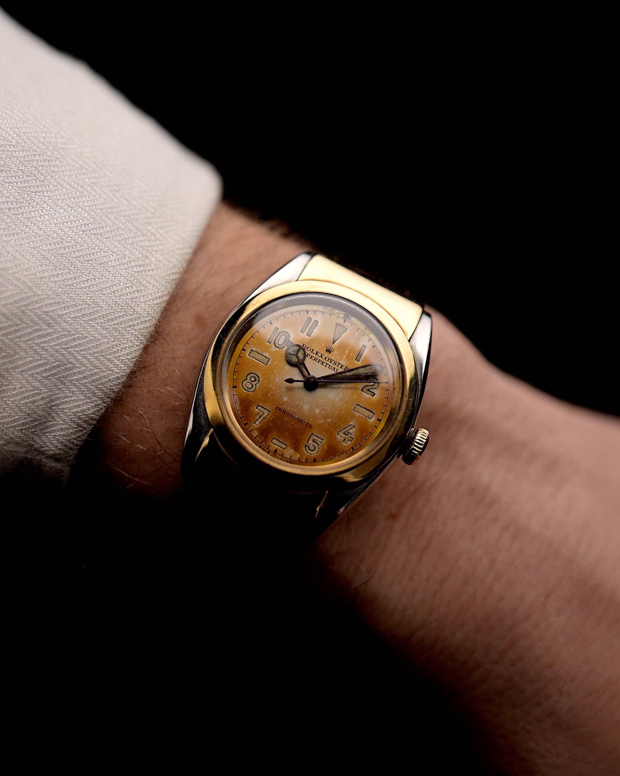 Pre propiedad Rolex Oyster Bubble Back 3065 1940s