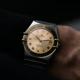 Omega Constellation Manhatten Esfera de oro 1982