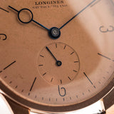 Longines Art Deco Sub Second 18k Rose 1940s