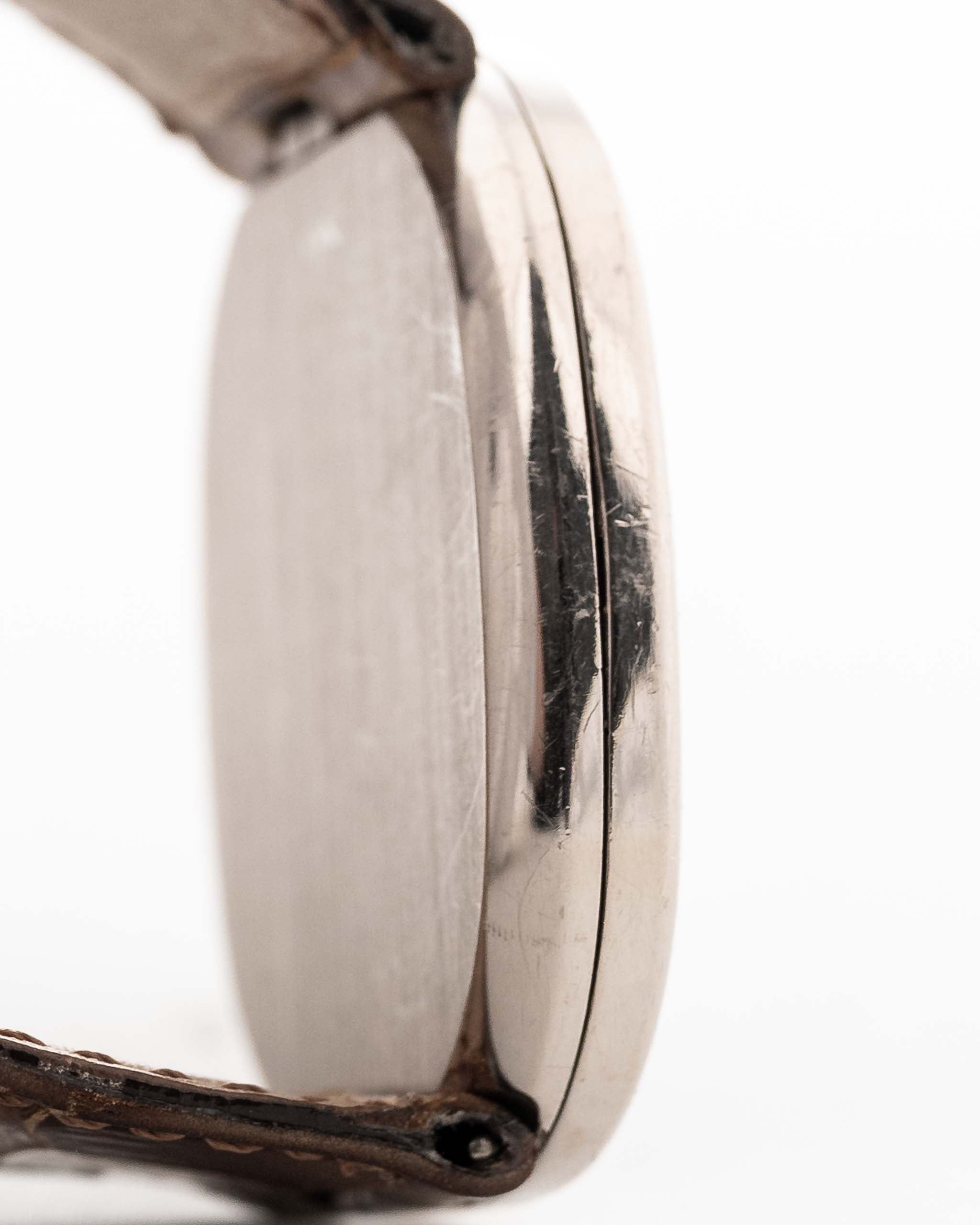 Vintage Patek Philippe Ellipse 3738 Grey 18k white gold 1980 case