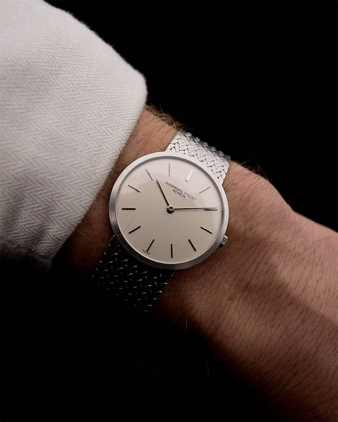 Vintage Audemars Piguet Calatrava 18k Ultra Thin anni '70