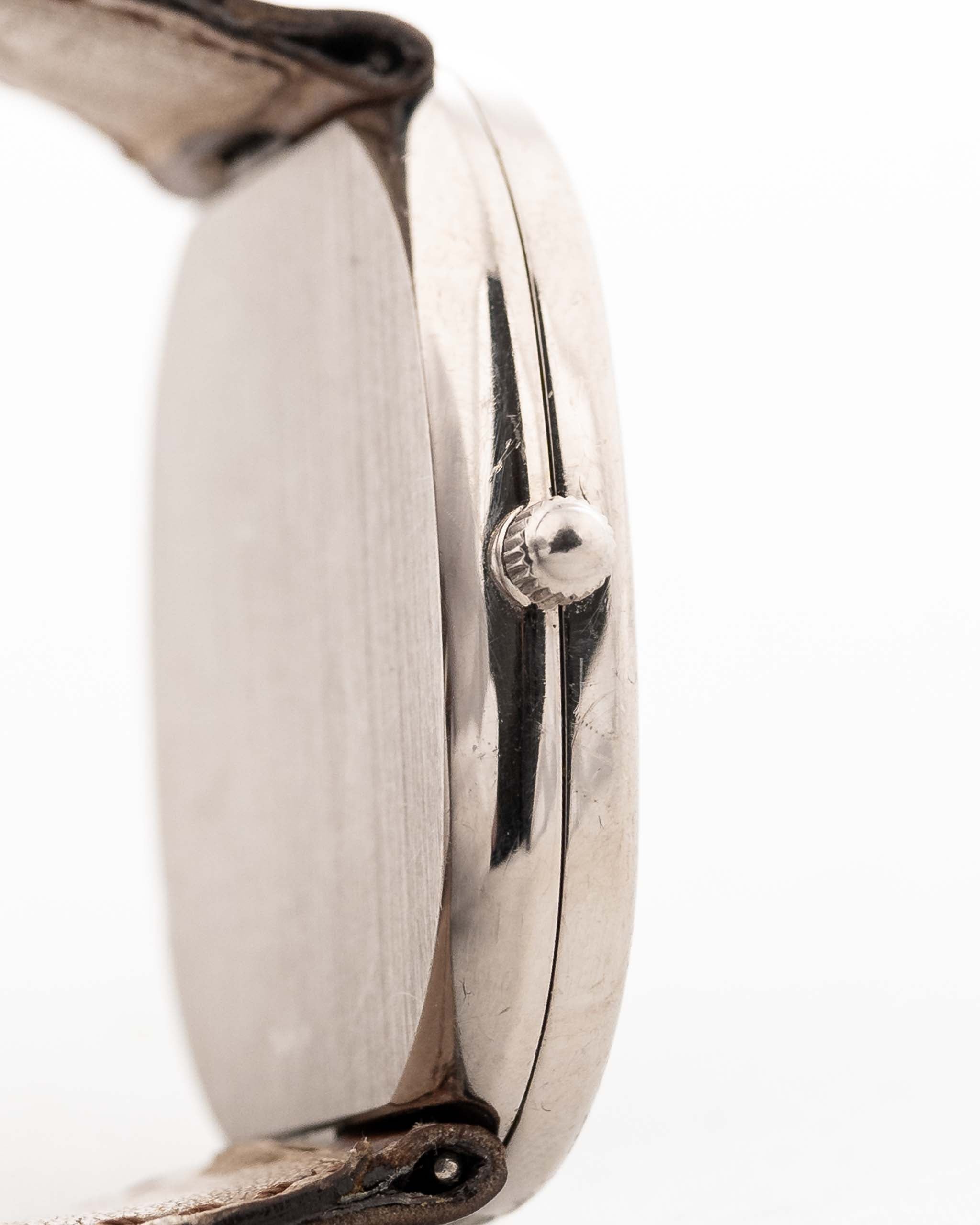 Vintage Patek Philippe Ellipse 3738 Grigio, oro bianco 18 carati, cassa anni '80 con corona