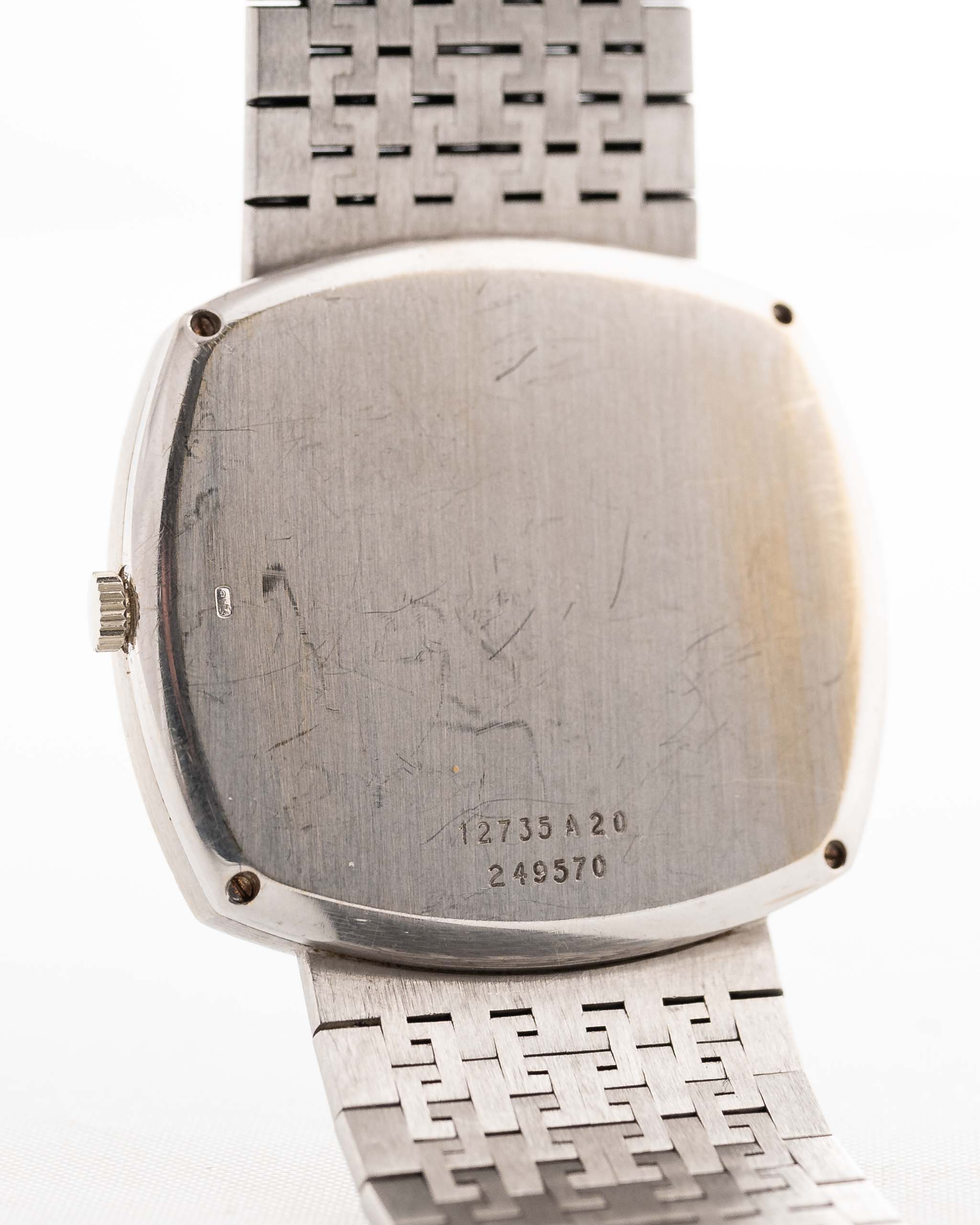 Vintage Piaget TV 12735 Lapislazzuli Diamante 1970 fondello