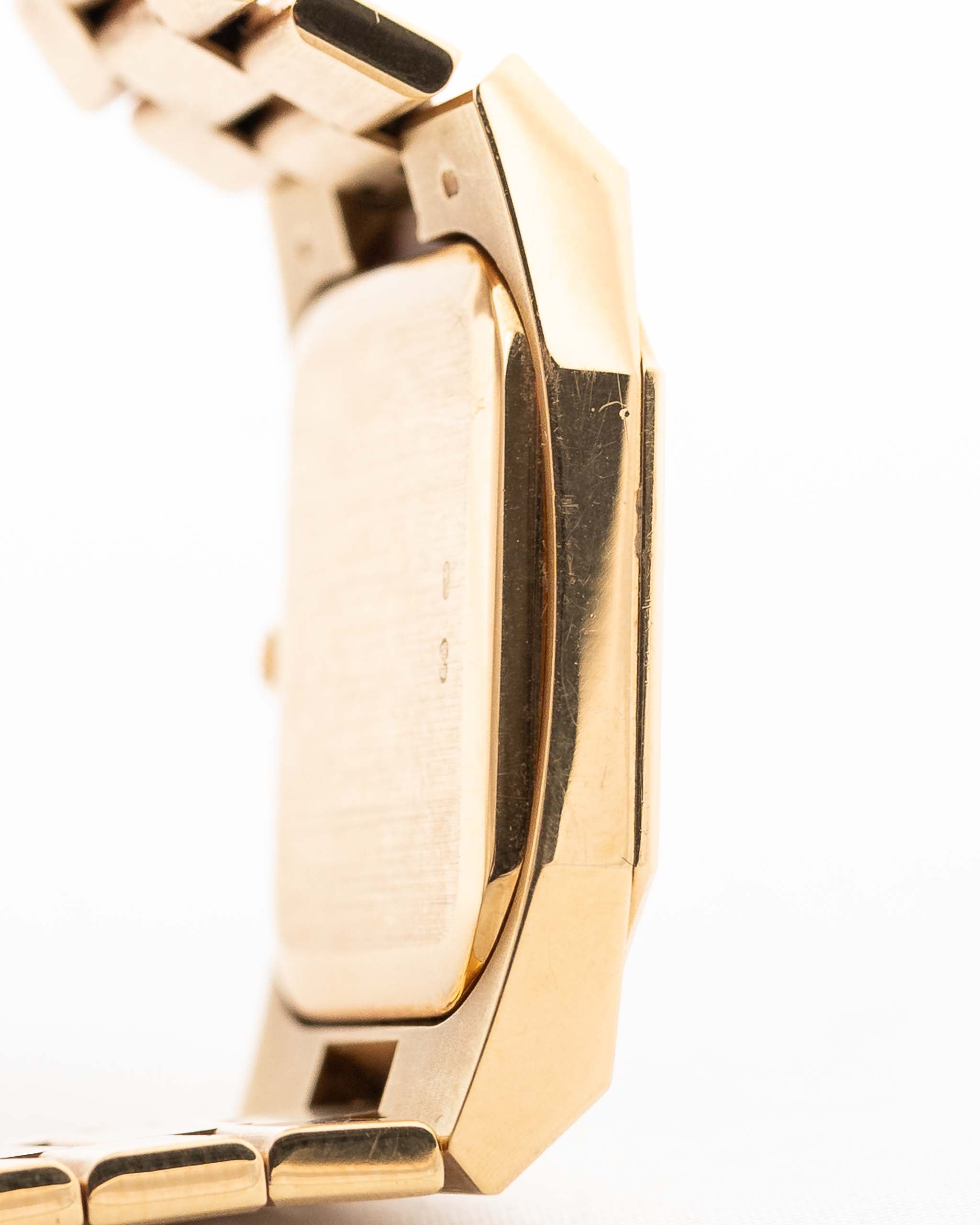Vintage Rolex Cellini 4350 Octagon Wood 1981 Cassa in oro giallo 18k