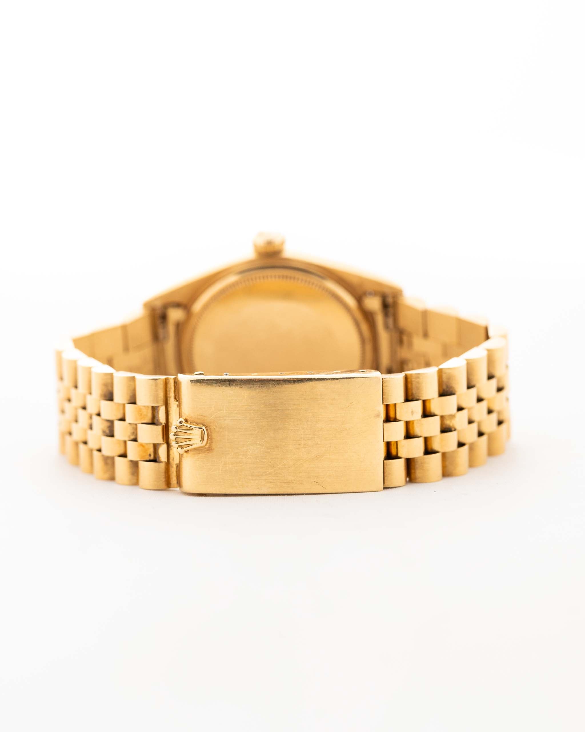 Bracciale Giubileo Rolex Datejust 1601 Onyx 1969 in oro giallo 18 carati (3/69) e chiusura