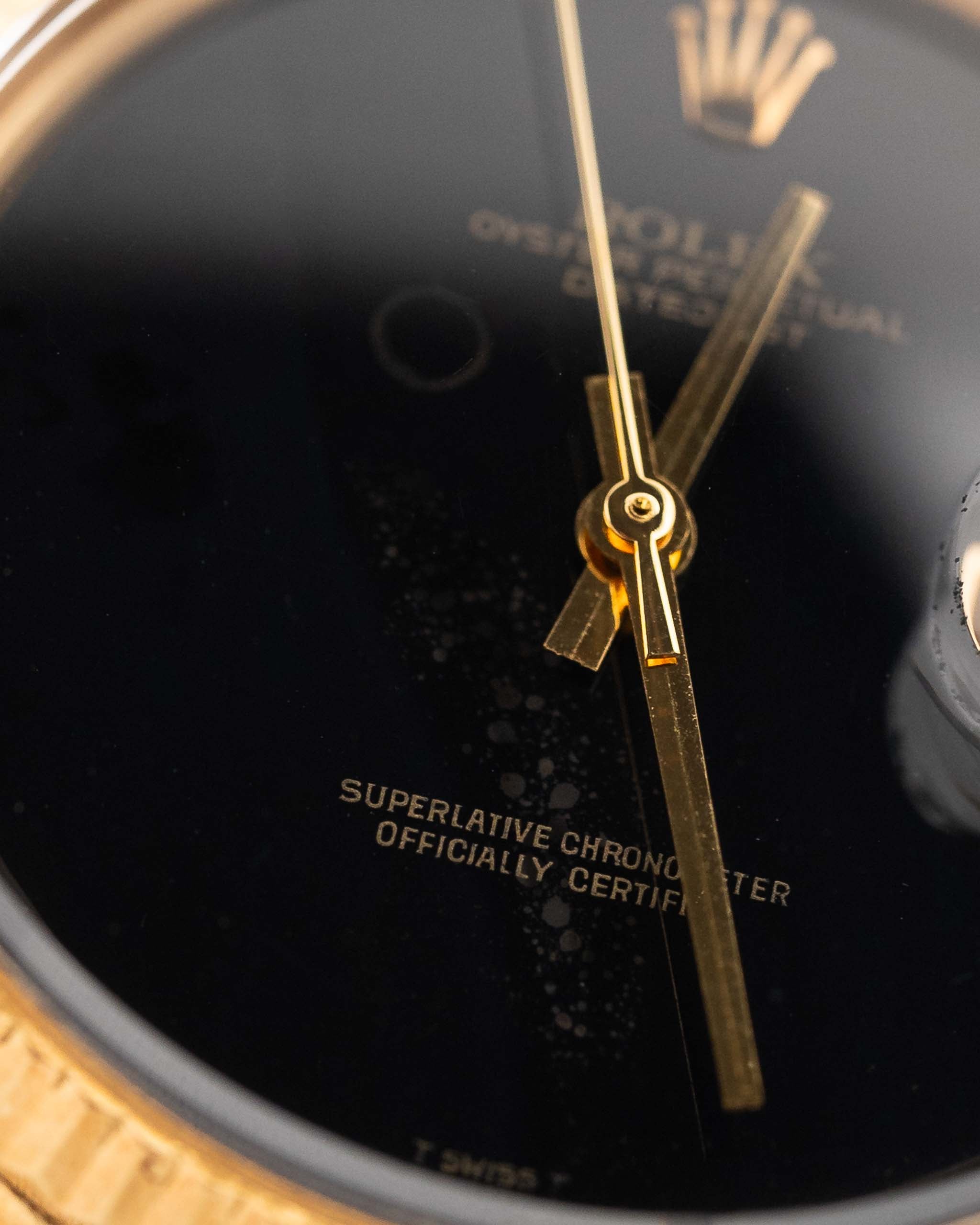 Rolex Datejust 1601 Onyx 1969 quadrante con patina, posseduto in precedenza