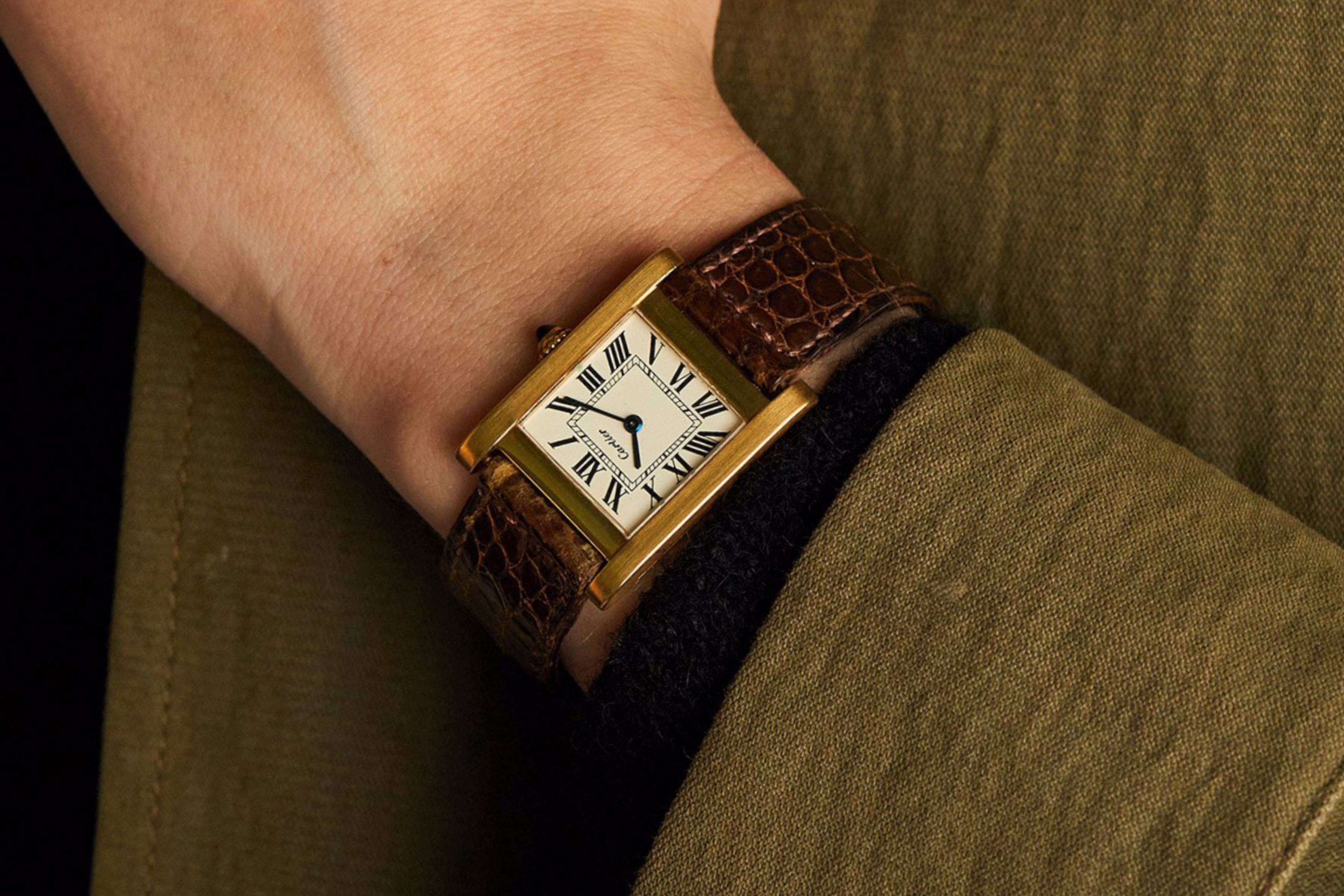 復古 1960 Cartier Tank Normale