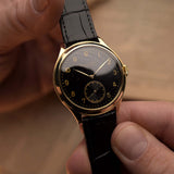 IWC Pre Hermet 14k Black Gilt 1940