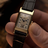 أوميغا آرت ديكو T17 مستطيلة 14 قيراط ثنائية اللون 1935