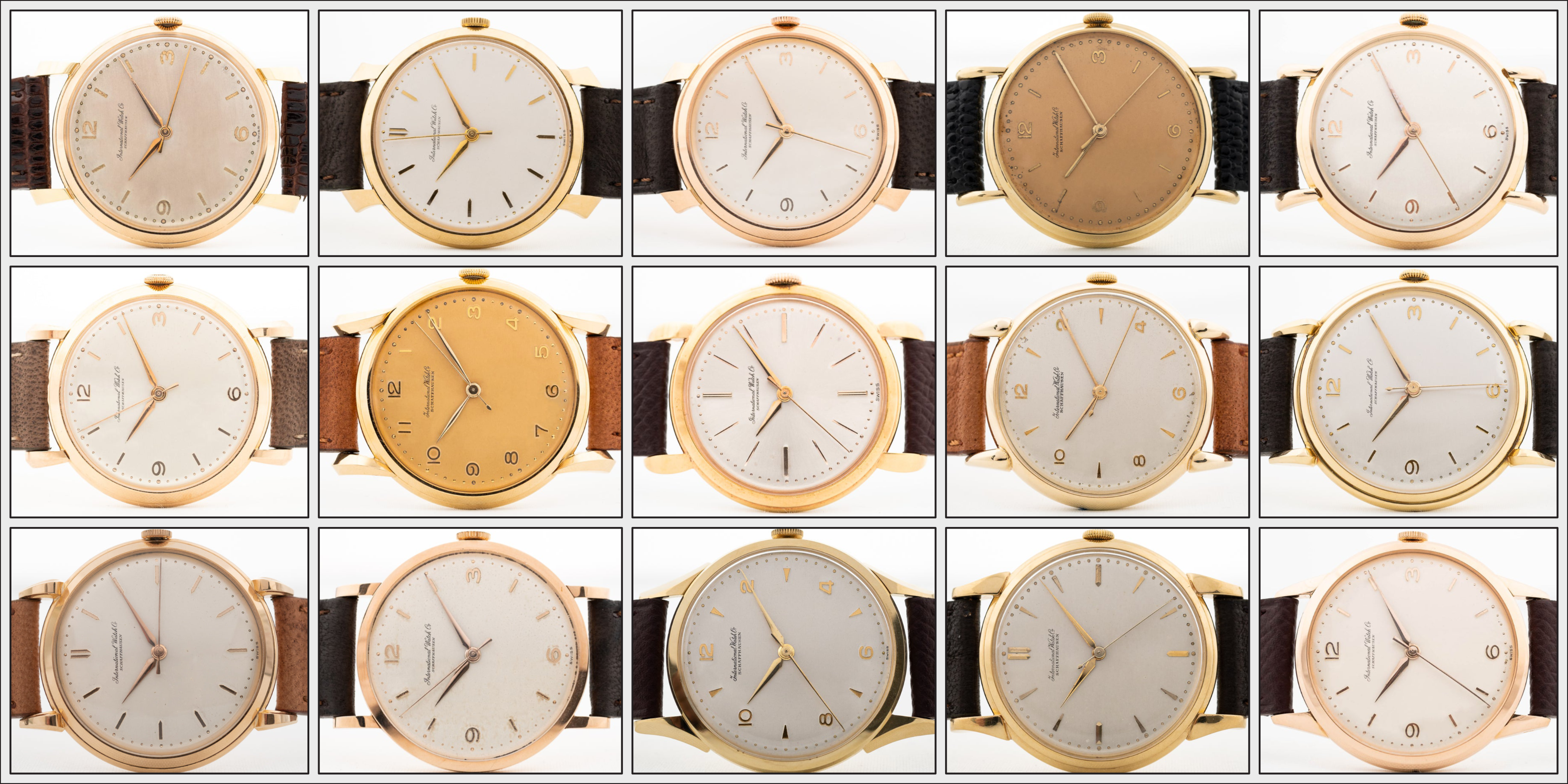 An overview over several distinct IWC Cal 89 case design and constructions