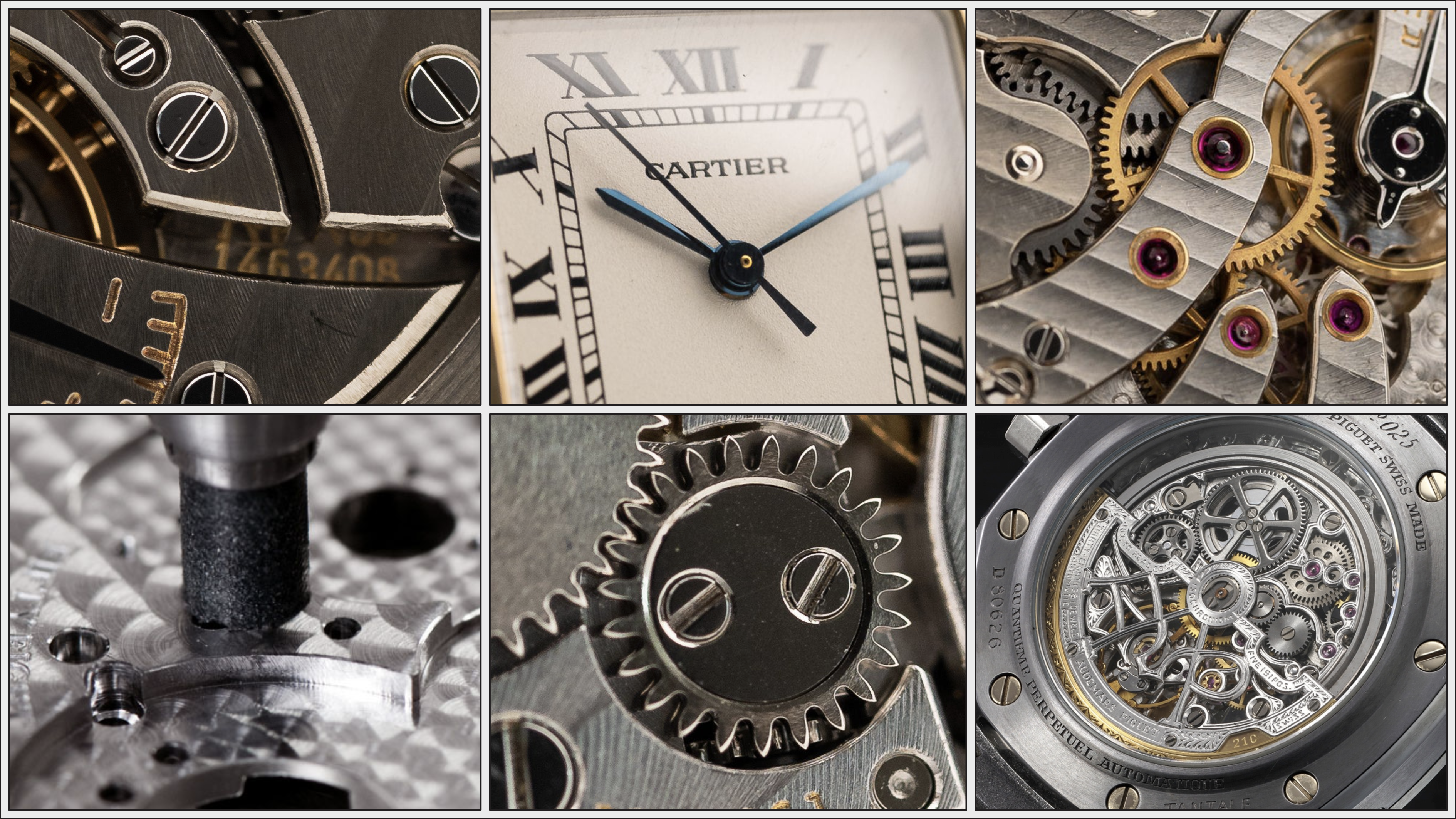 Overview over the main movement finishing techniques in watchmaking