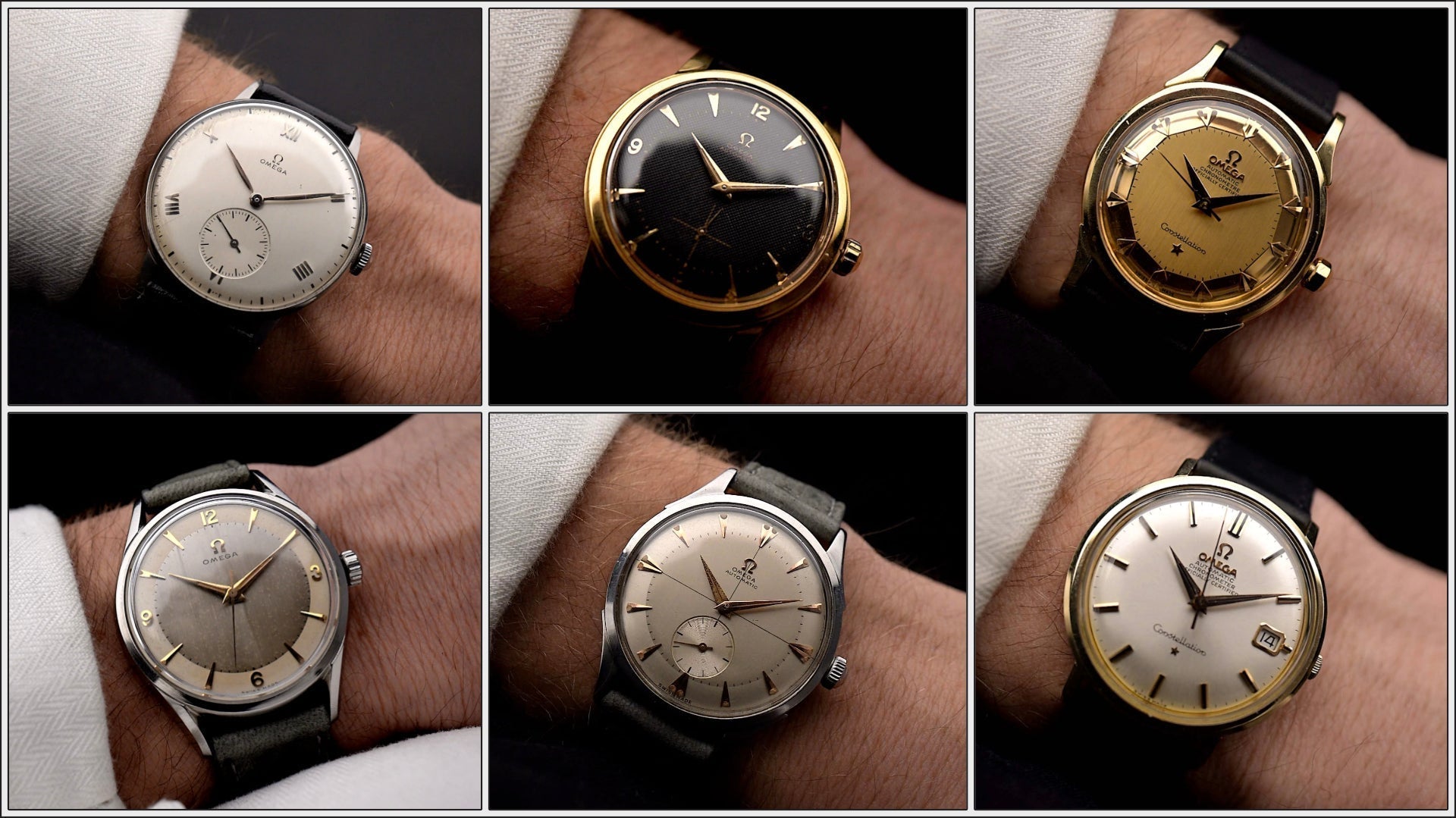 Several Omega examples with innovations directed by Henri Gerber