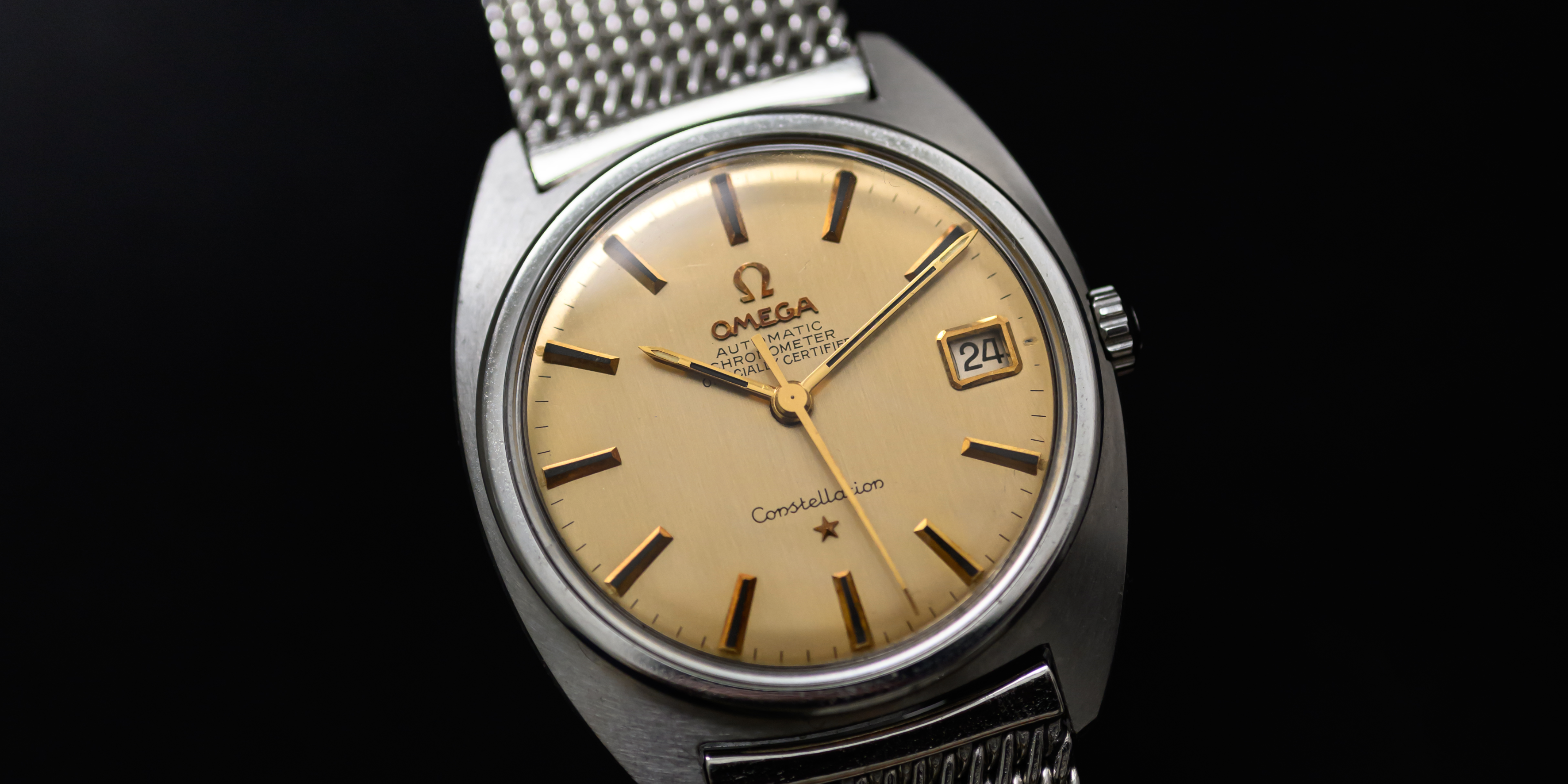 vintage 1970s Omega Constellation C-Shape 168.017