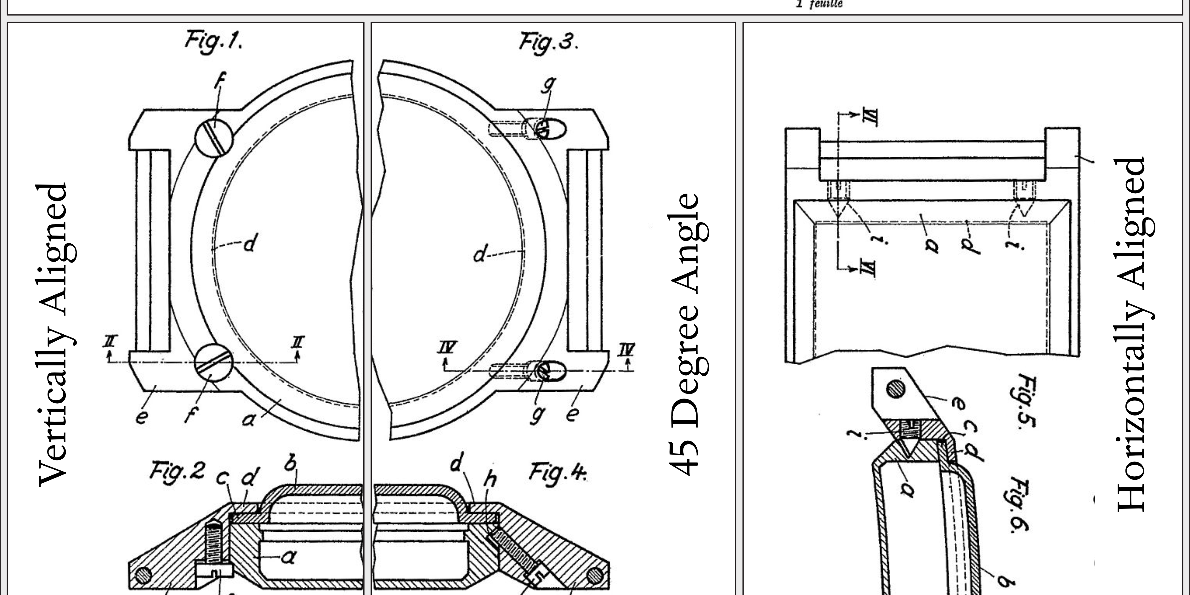 The 1930s patent for the Clamshell compression case construction