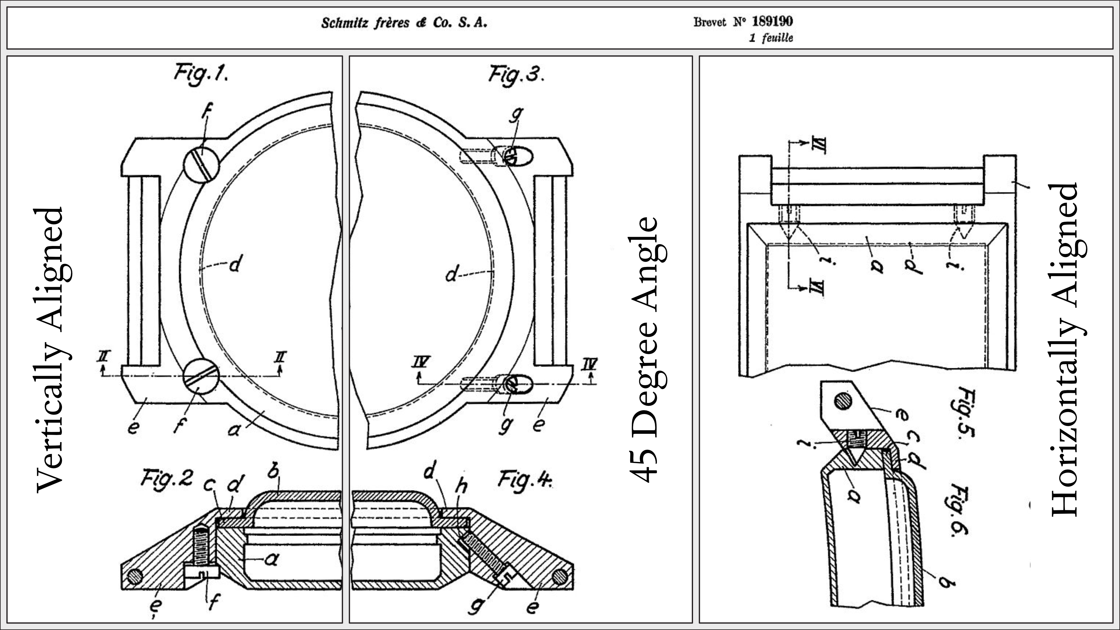 The 1930s patent for the Clamshell compression case construction