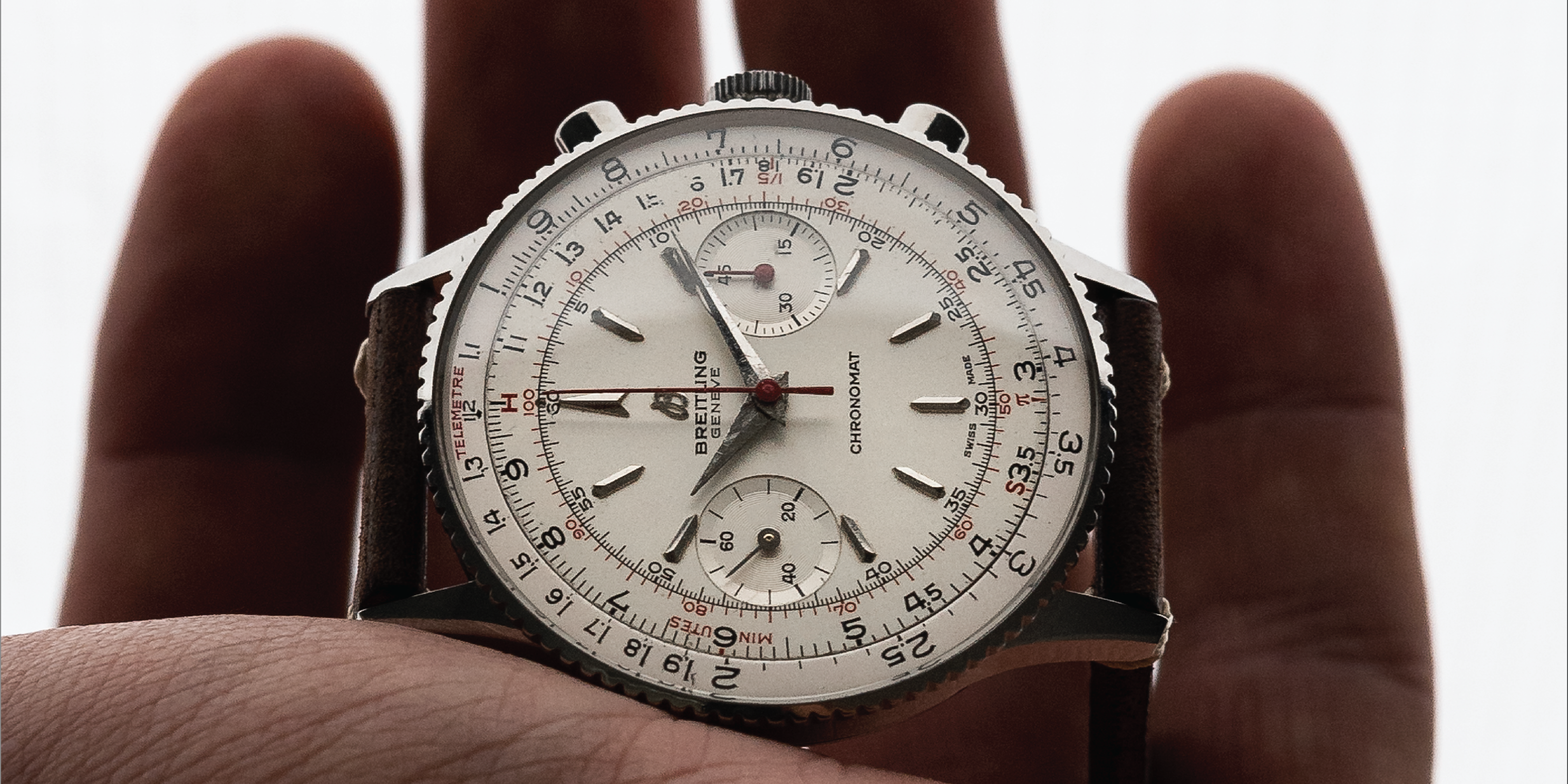 1960s Breitling Chronomat with Slide Rule Bezel