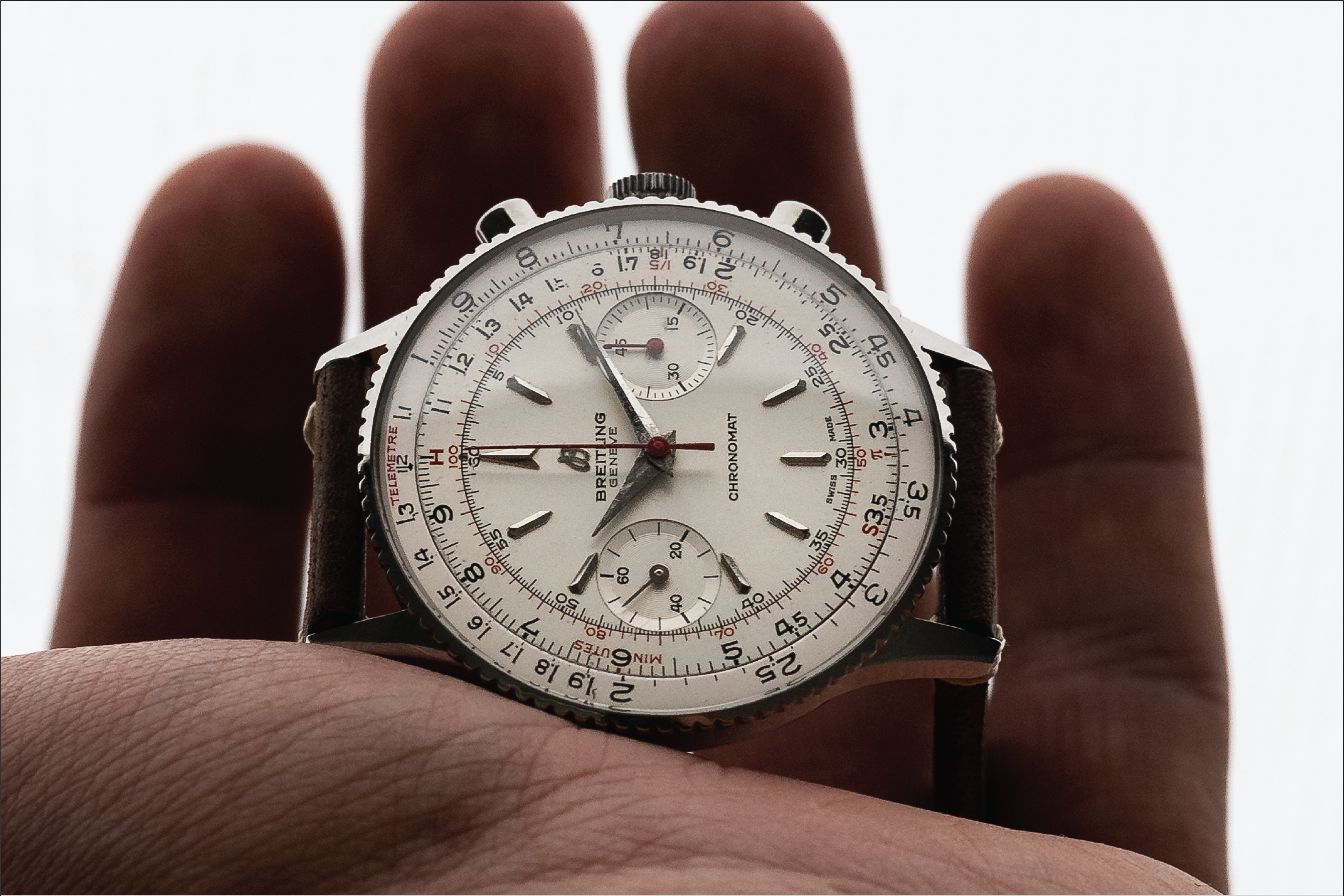 1960s Breitling Chronomat with Slide Rule Bezel