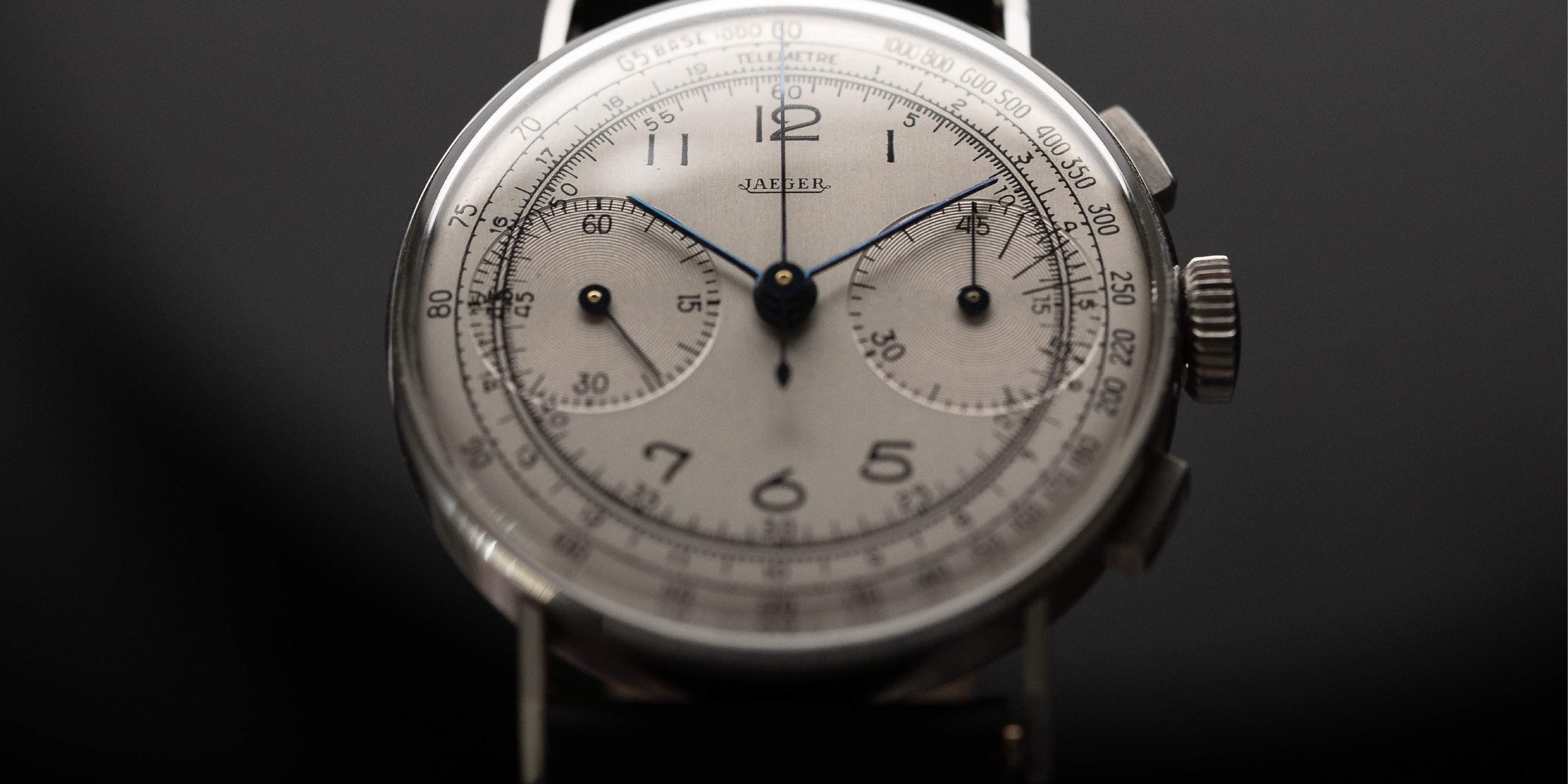 1940s Jaeger Dress Watch Chronograph with Tachymeter