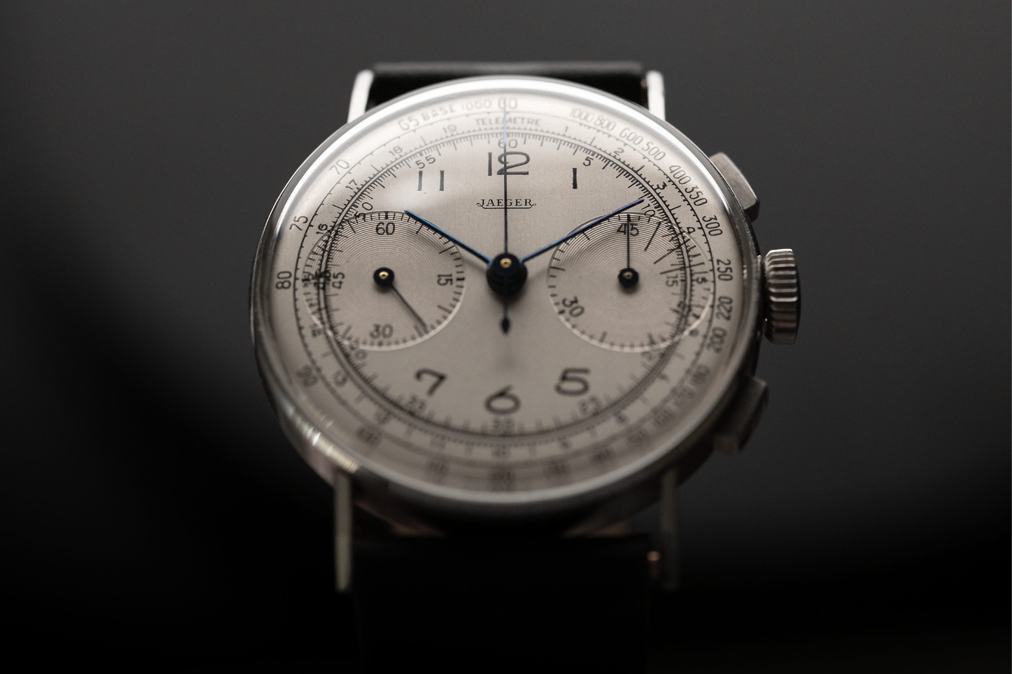 1940s Jaeger Dress Watch Chronograph with Tachymeter